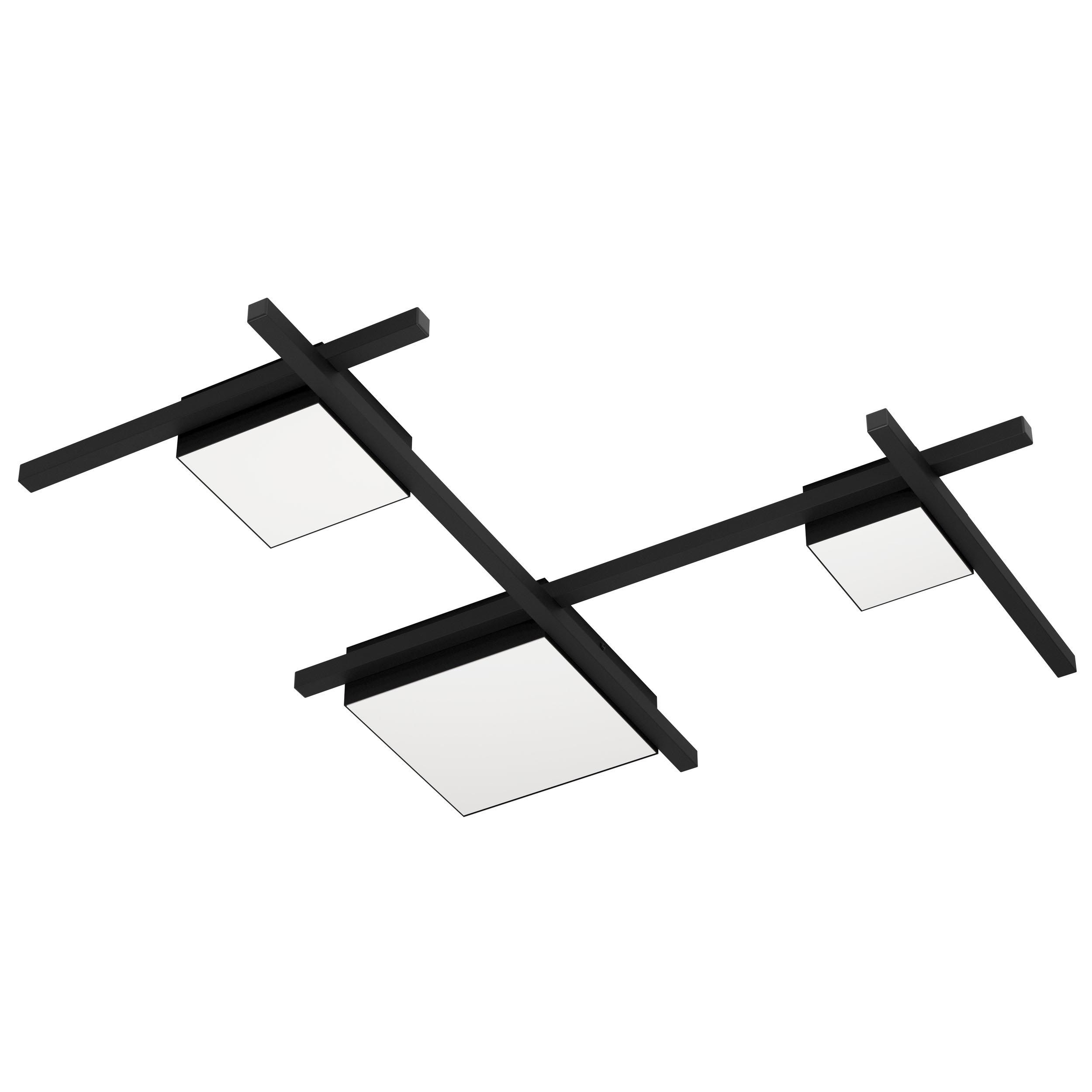 Plafonnier LED VIAREGGIO noir L81,5cm