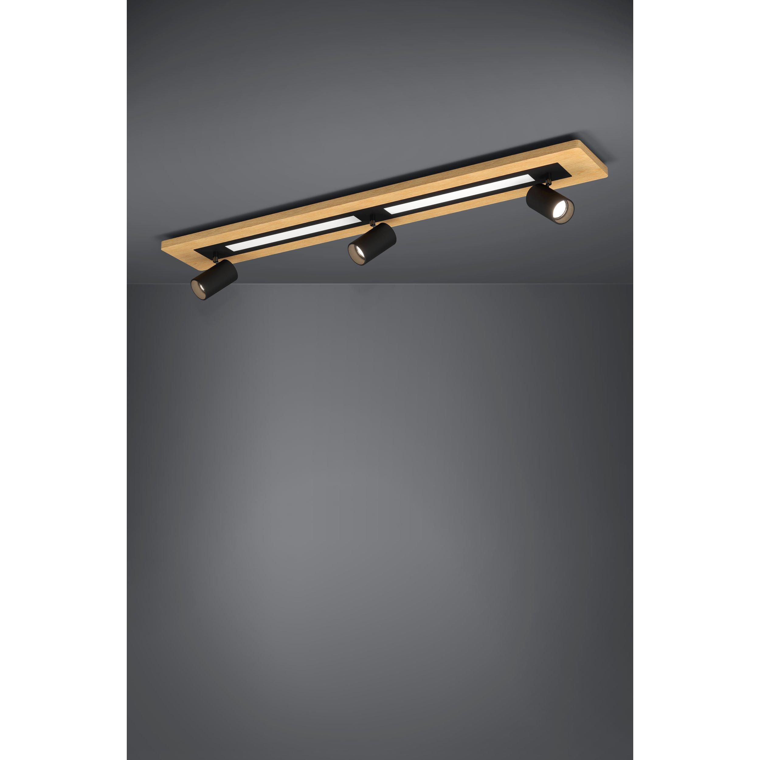 Plafonnier métal naturel TORRESTRALLE LED INT 2X12W