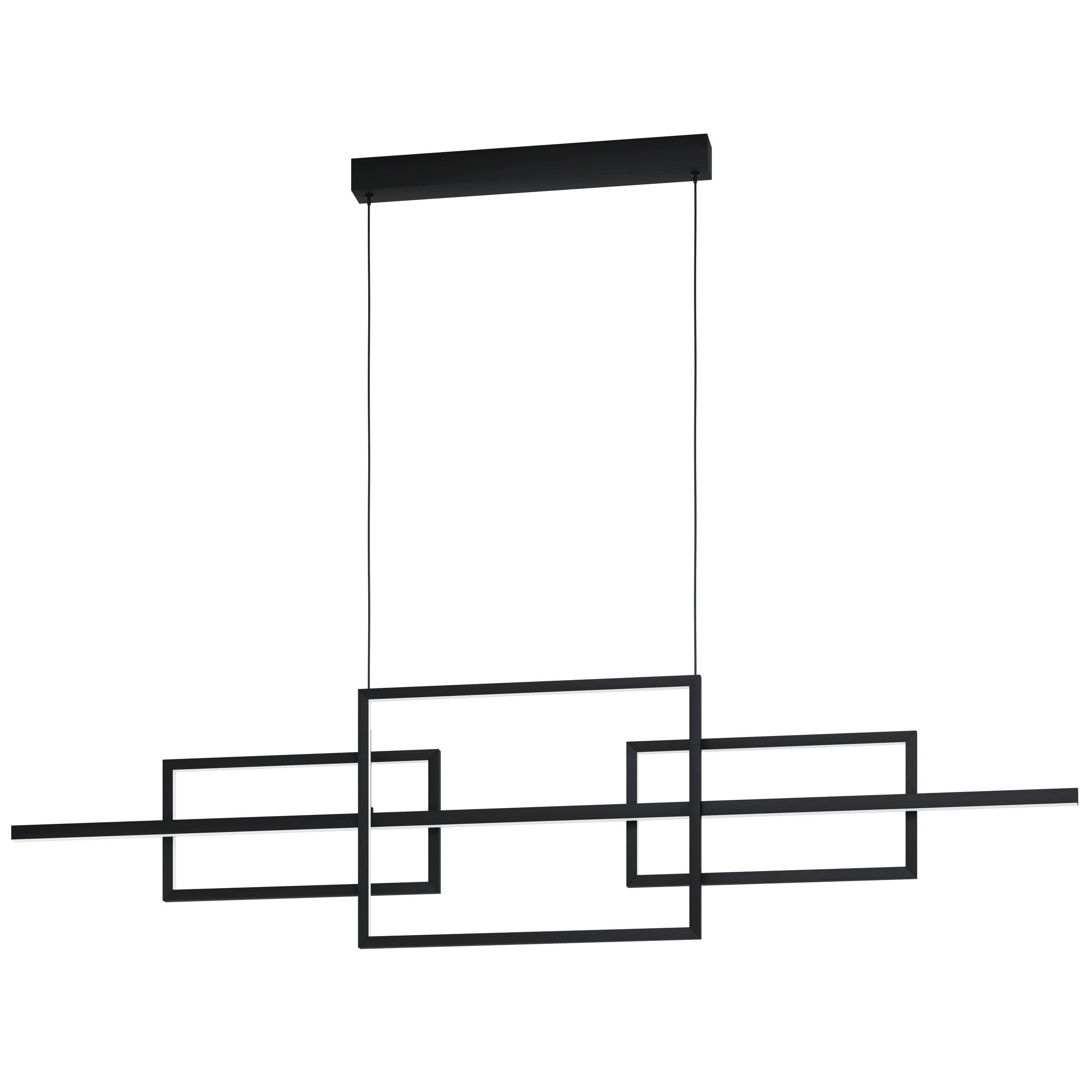 Suspension LED PUEBLA noir L150cm