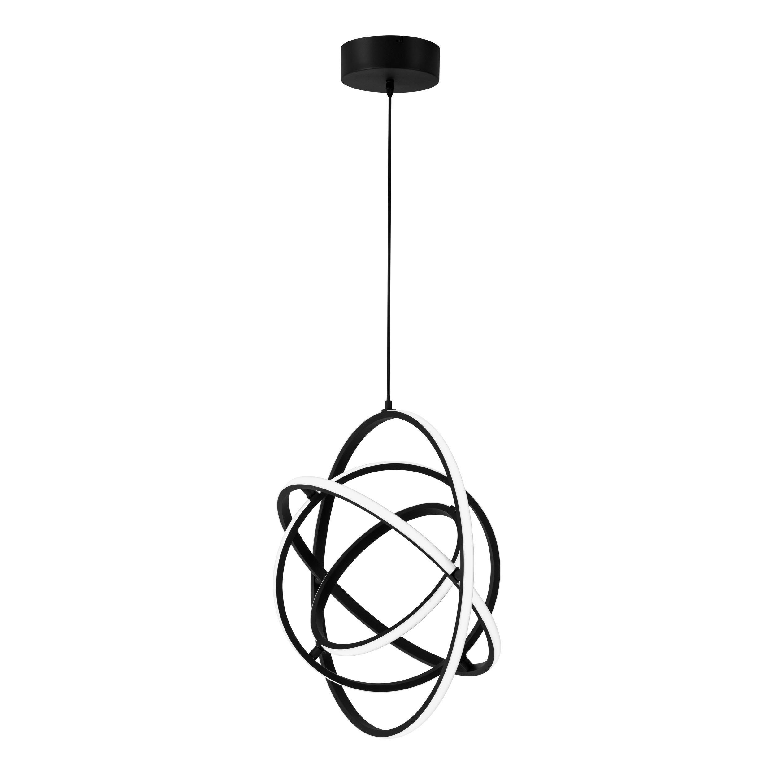 Suspension LED RETORNIO noir Ø58cm