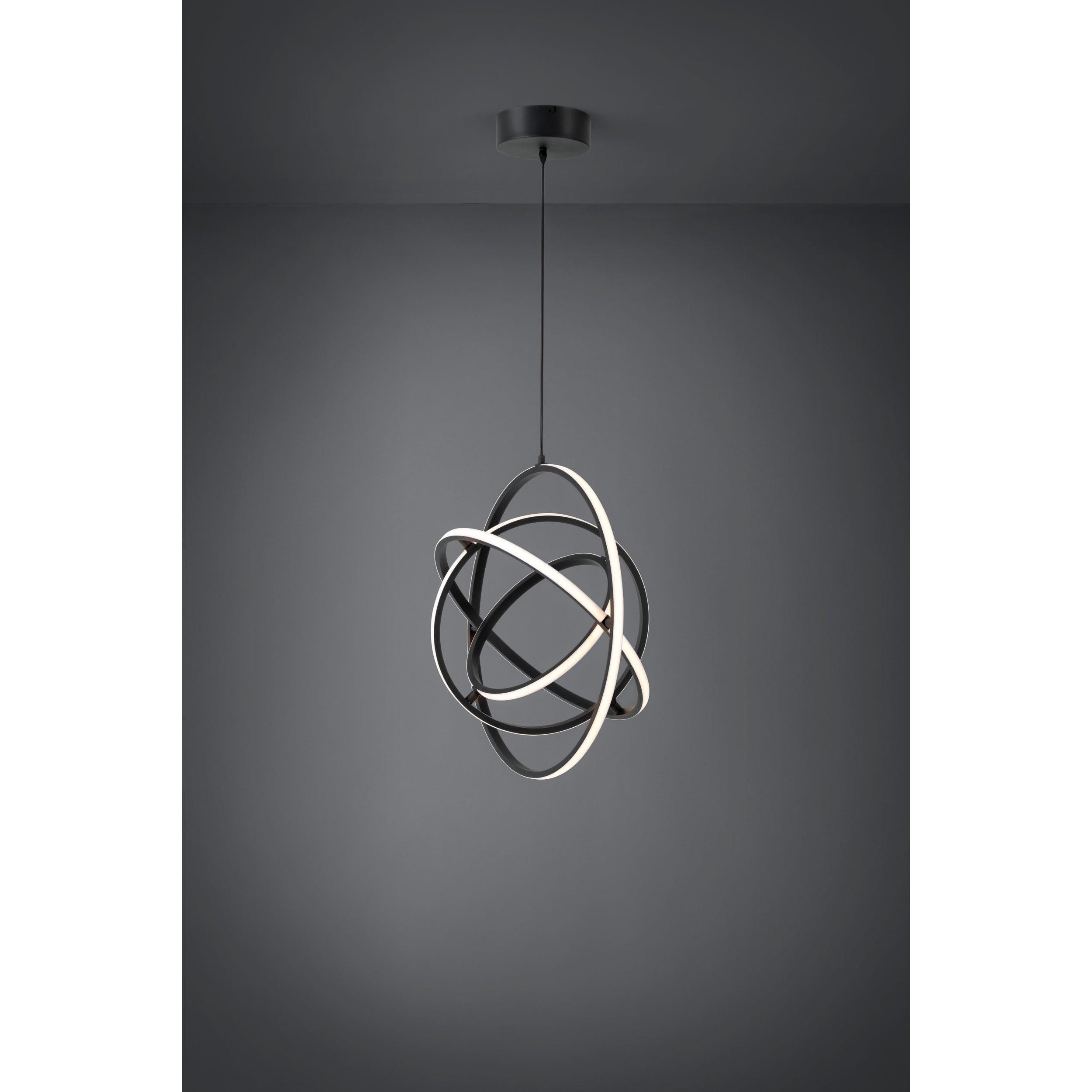 Suspension métal noir RETORNIO LED INT 1X44W