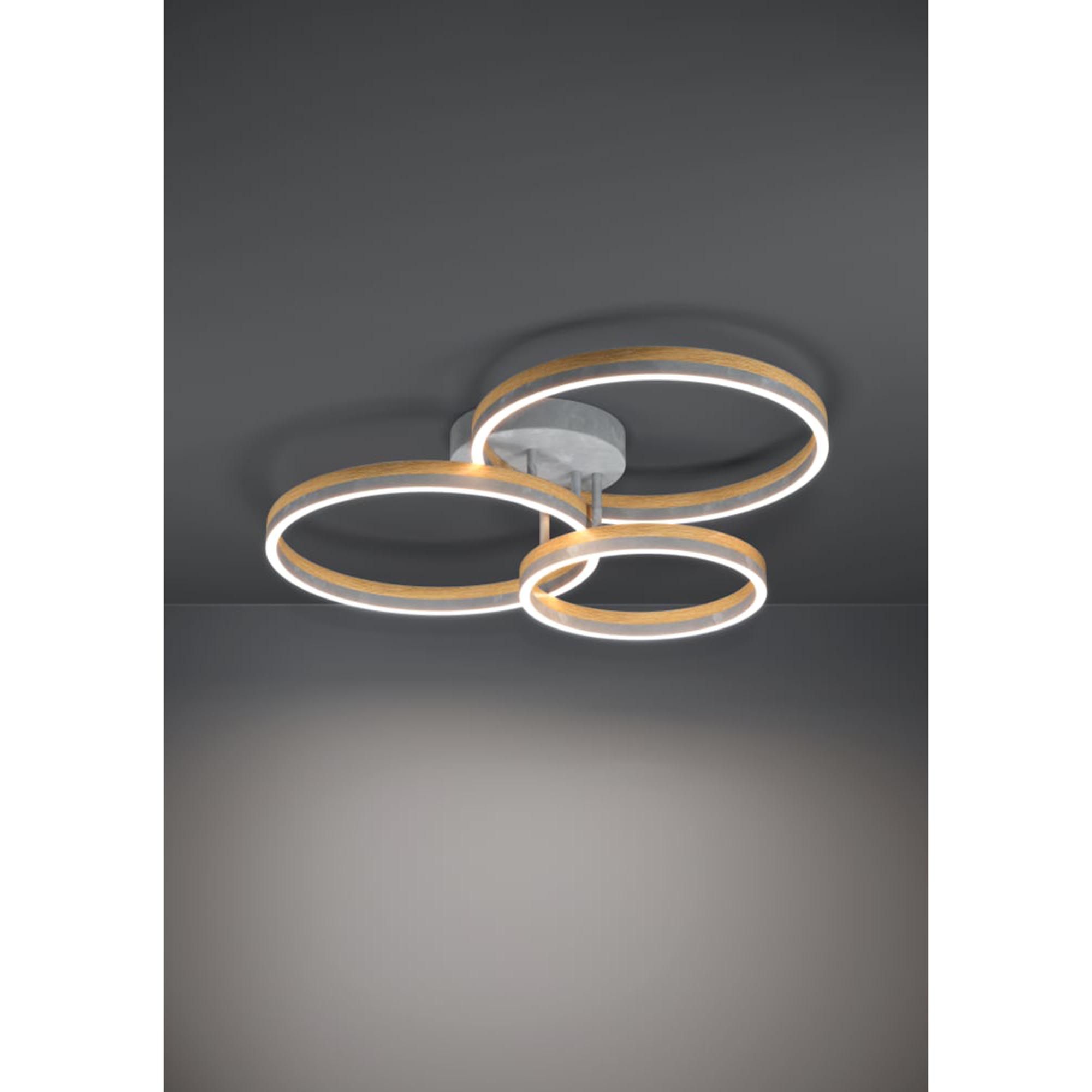 Plafonnier LED CADINARO gris P55cm