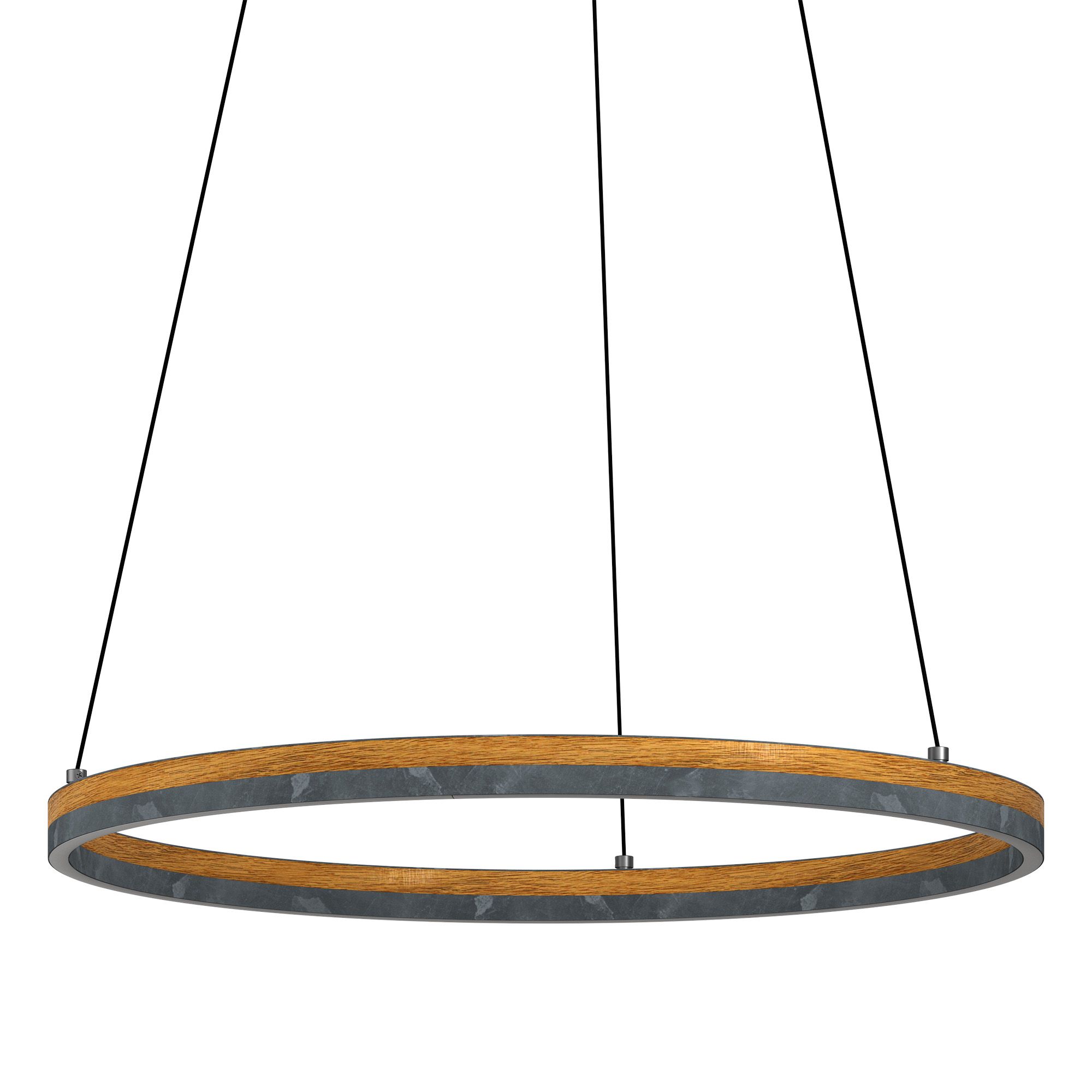 Suspension métal gris CADINARO LED INT 1X36W
