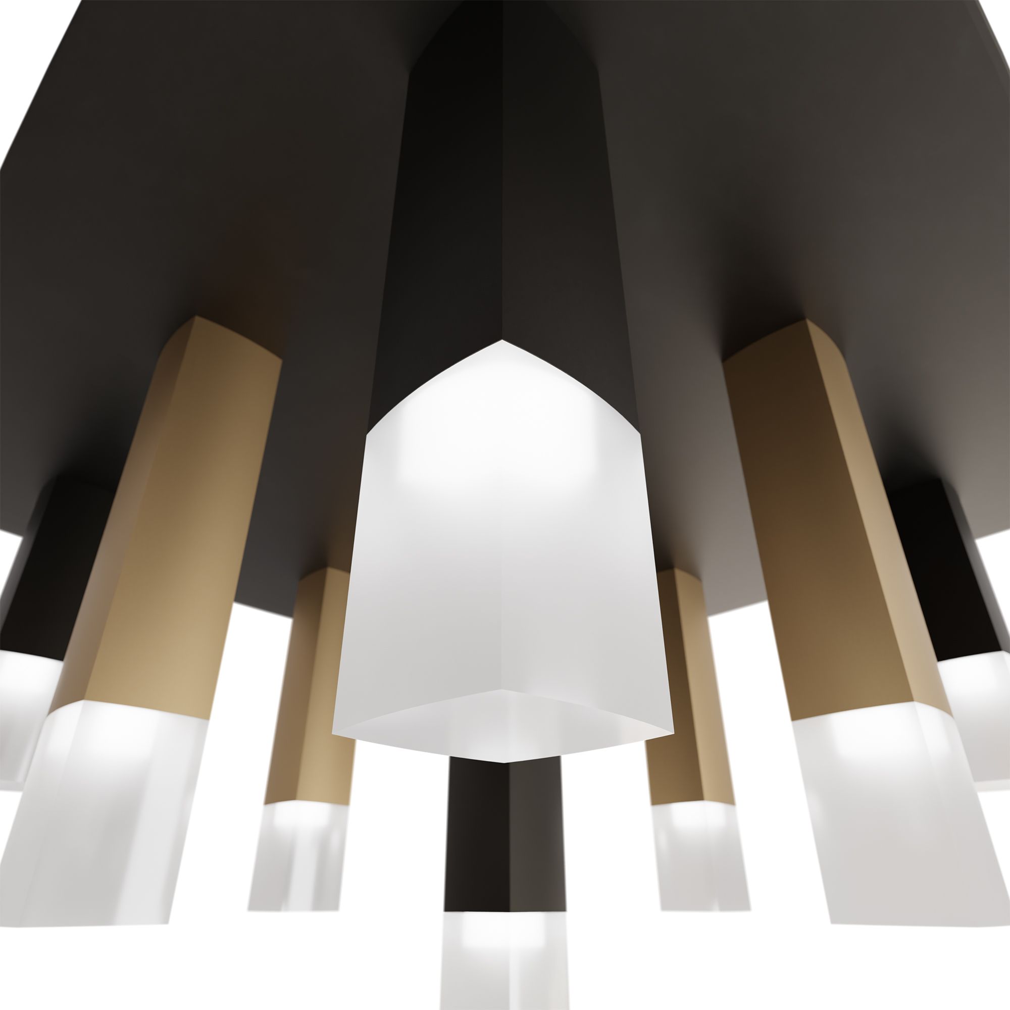 Plafonnier LED ESTANTEIROS marron L42cm