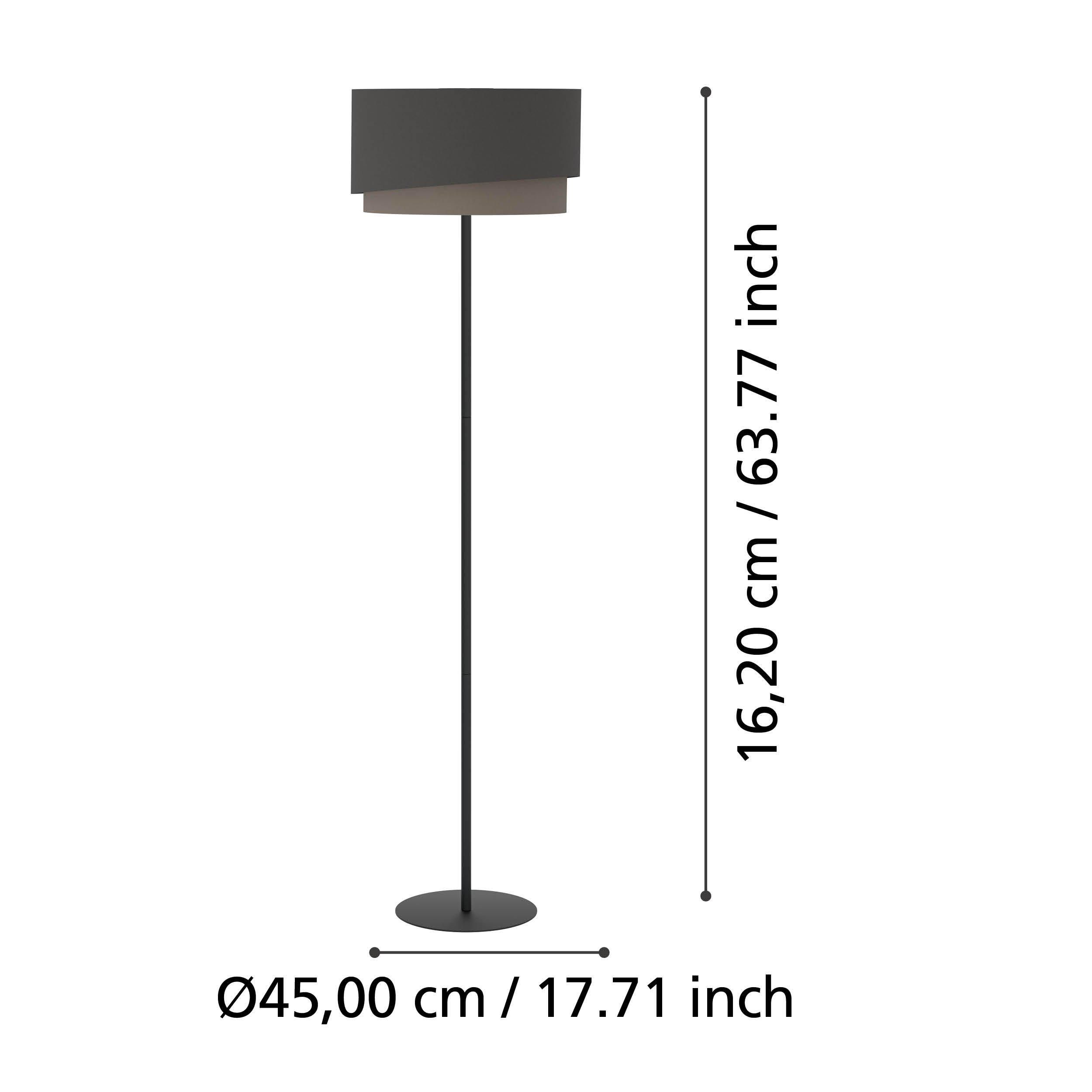 Lampadaire MANDERLINE marron Ø45cm