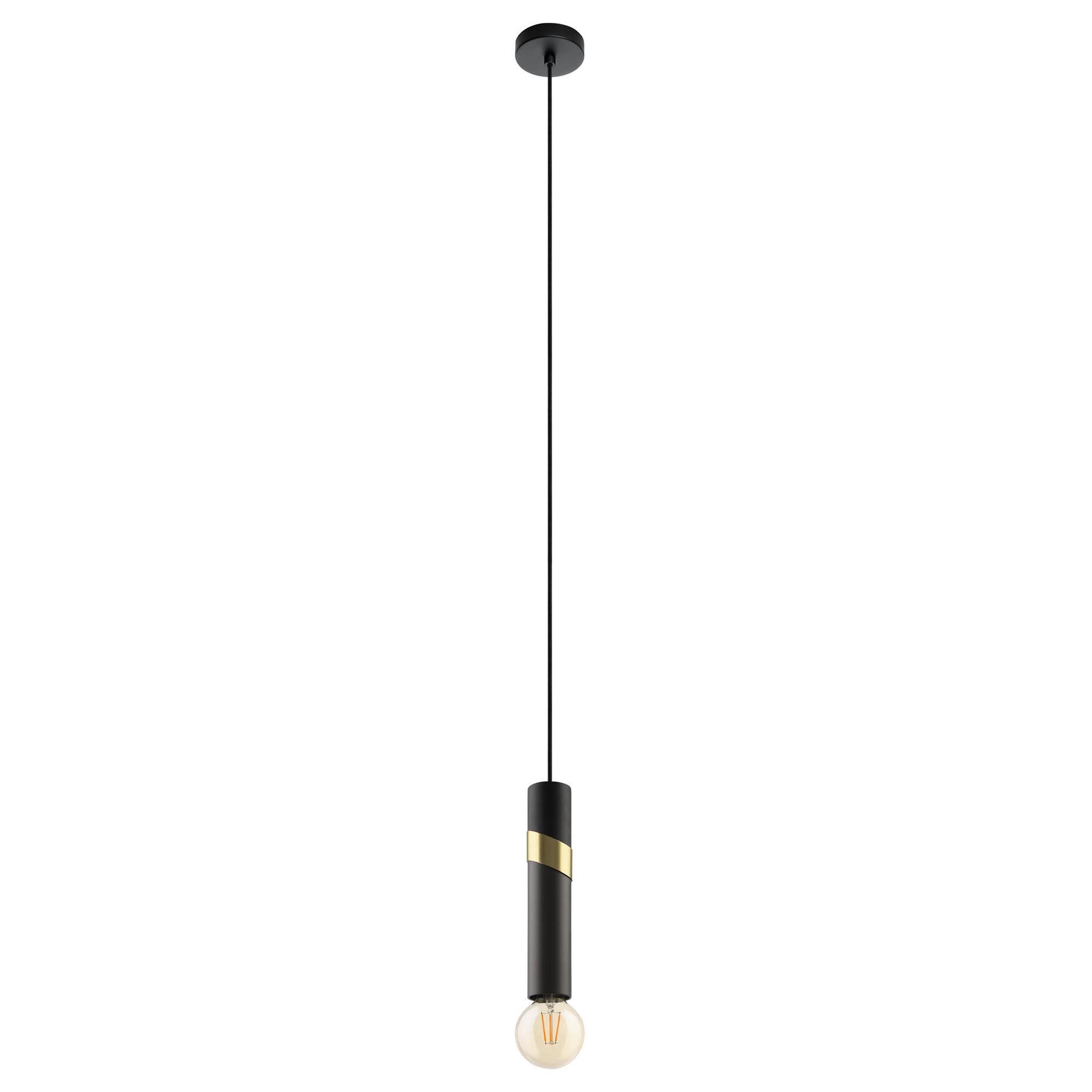 Suspension CEDRAL noir/doré Ø5,5cm