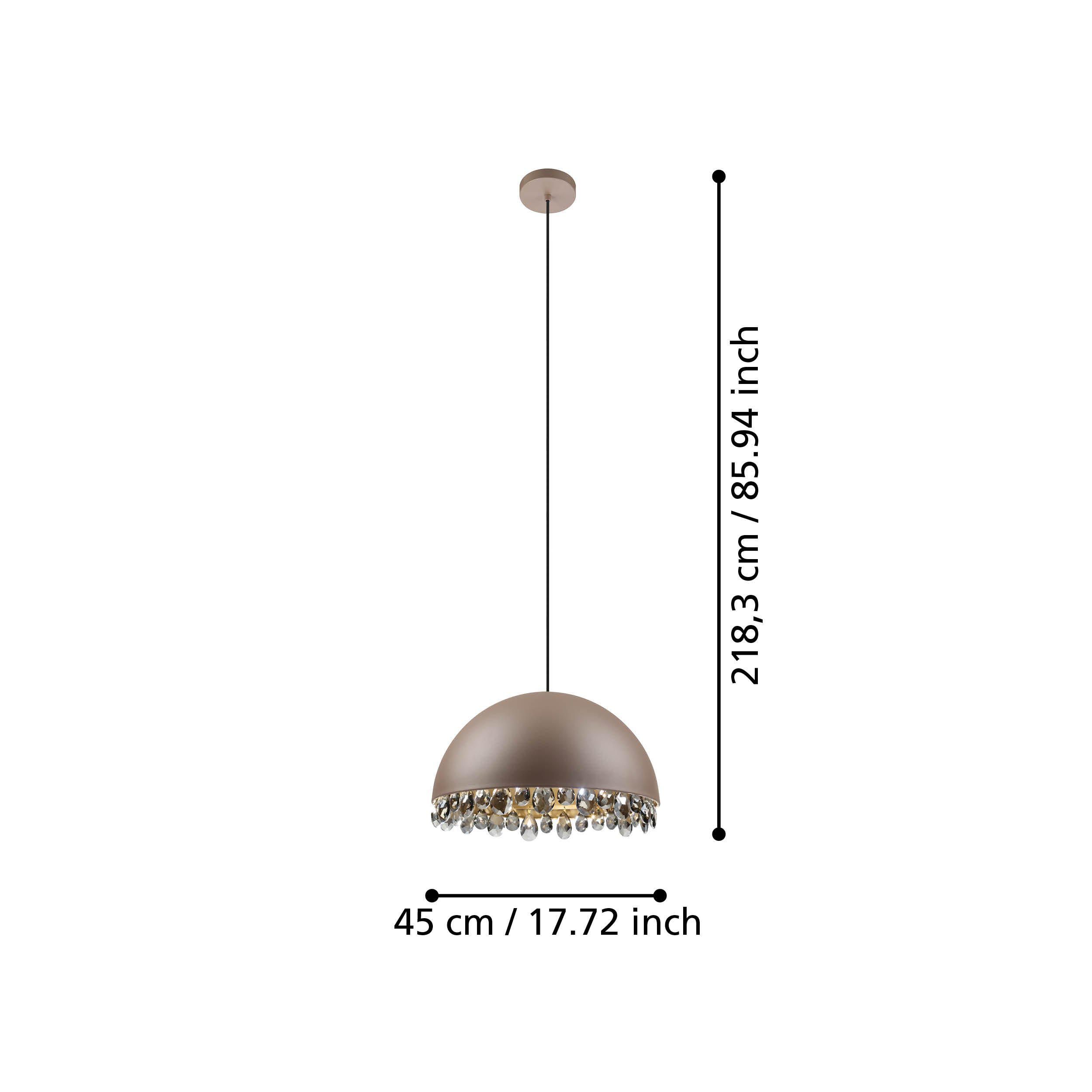 Suspension  GAETANO 2 marron Ø45cm
