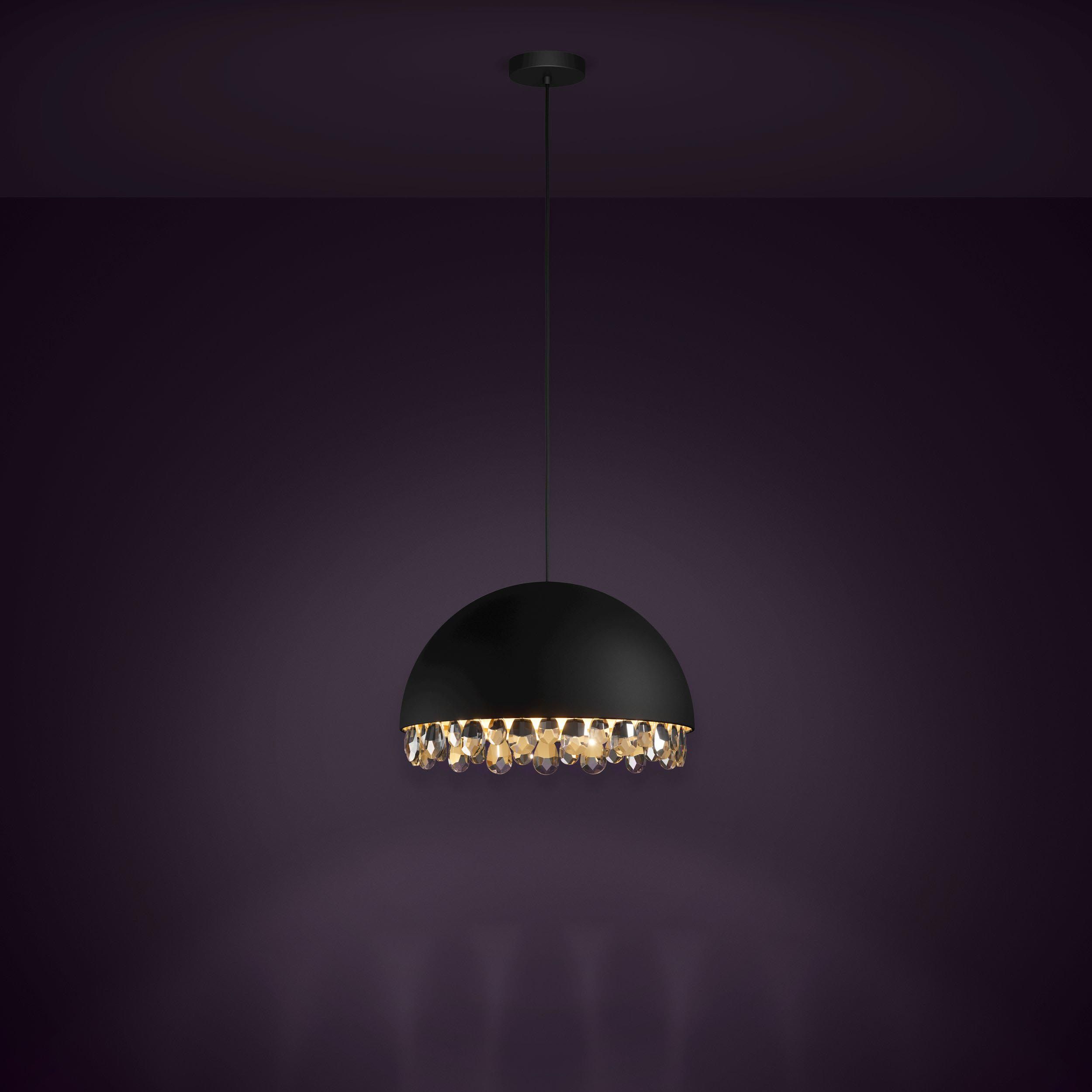 Suspenion GAETANO noir Ø45cm