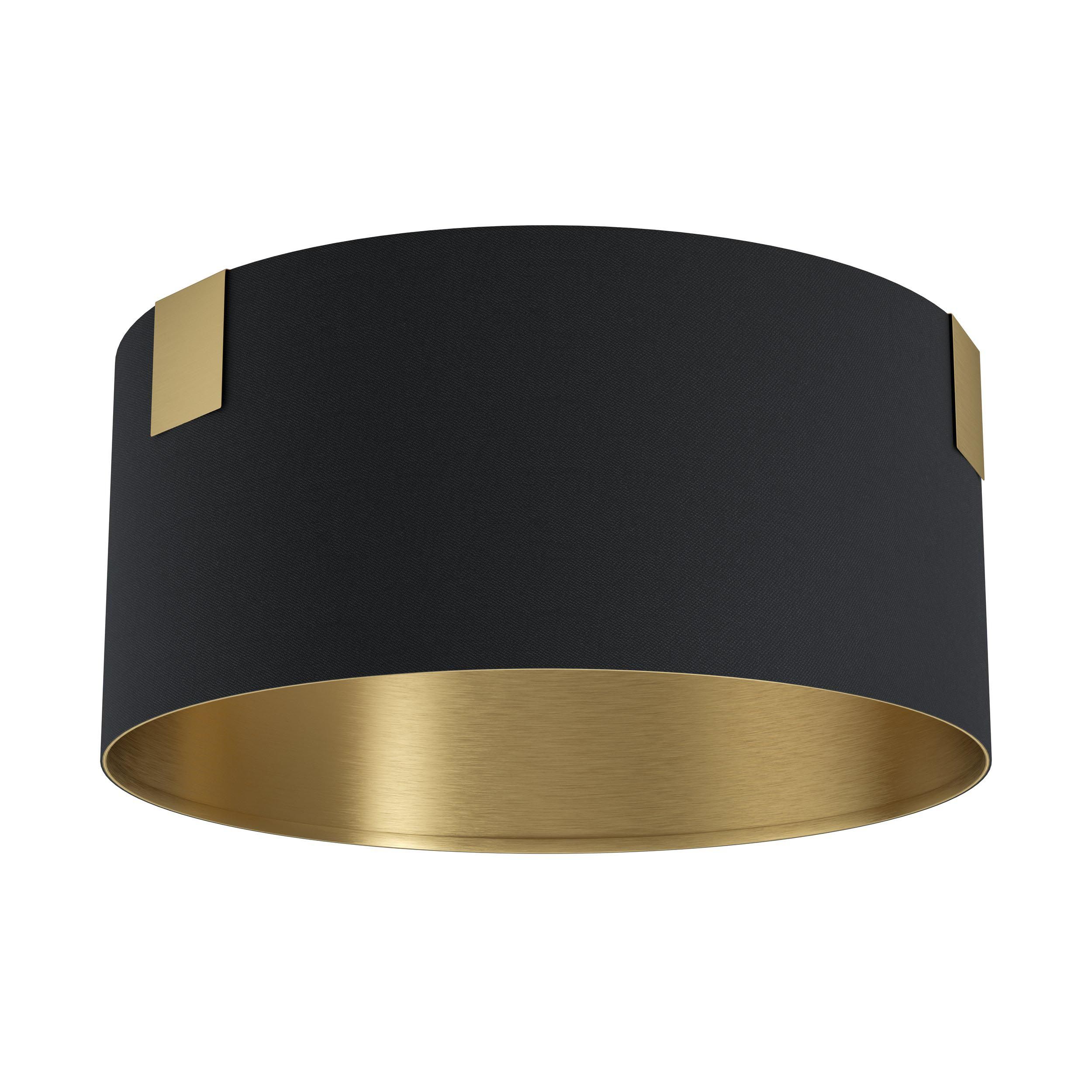 Plafonnier TORTOLA 1 noir/doré Ø45cm