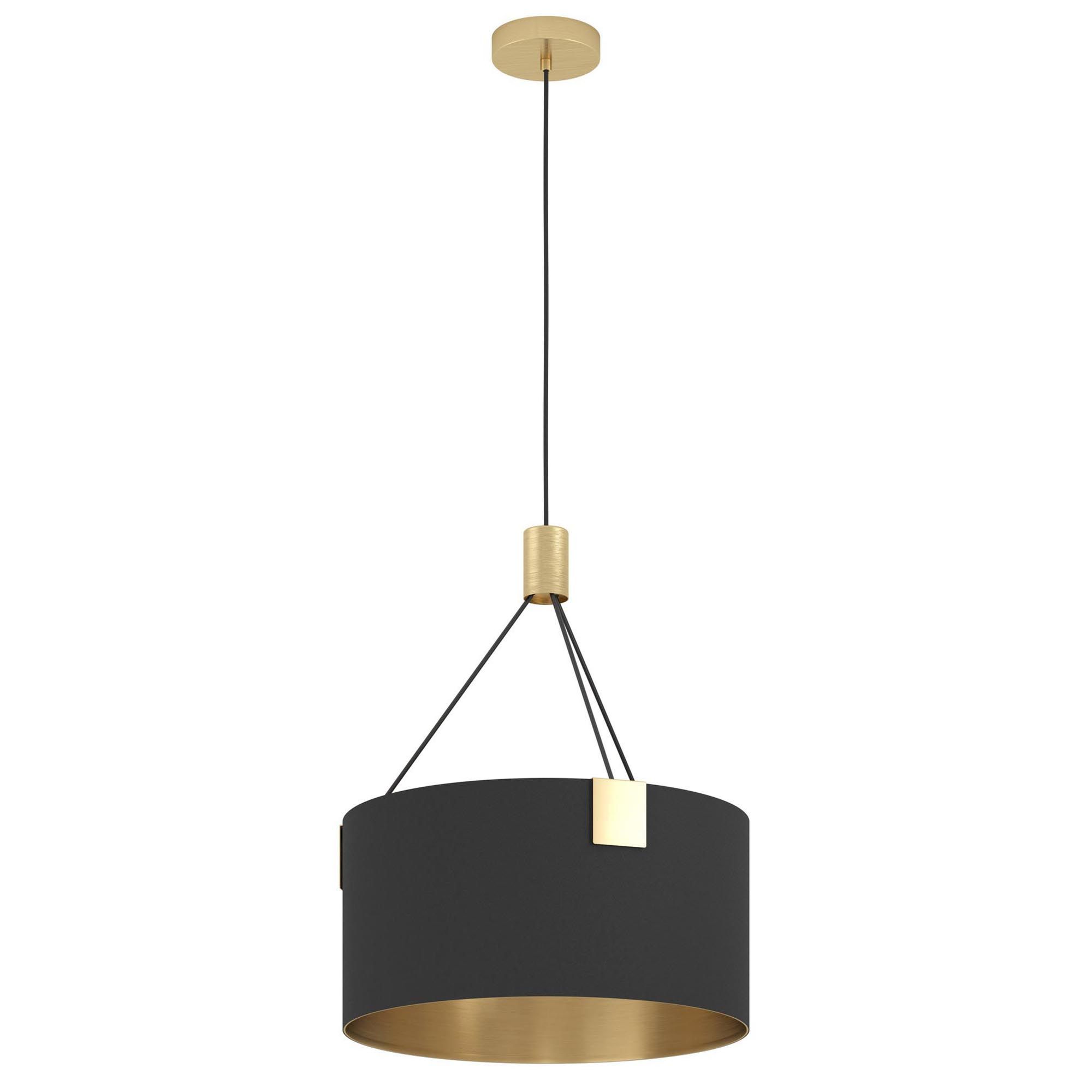 Suspension TORTOLA 1 noir/doré Ø45cm