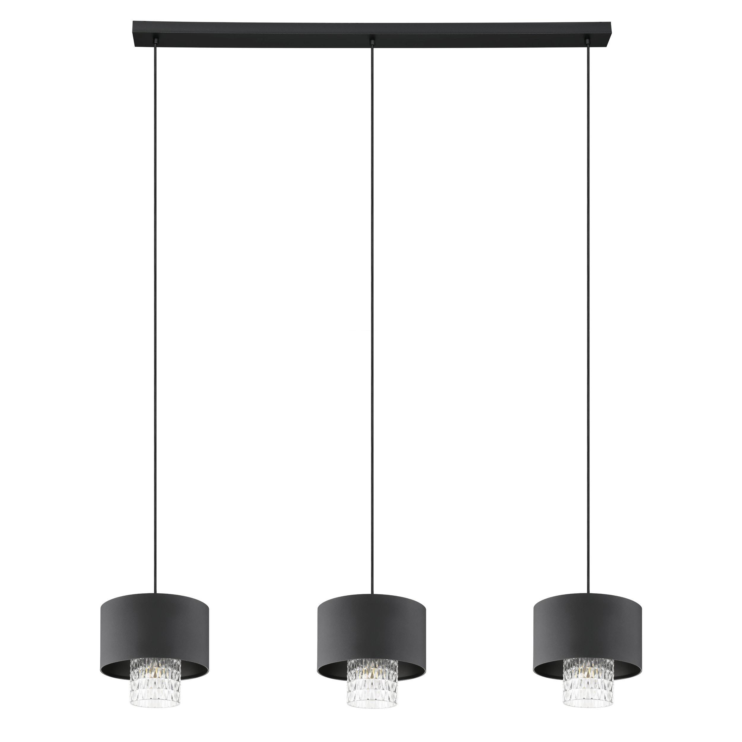 Suspension SAPUARA noir L124cm