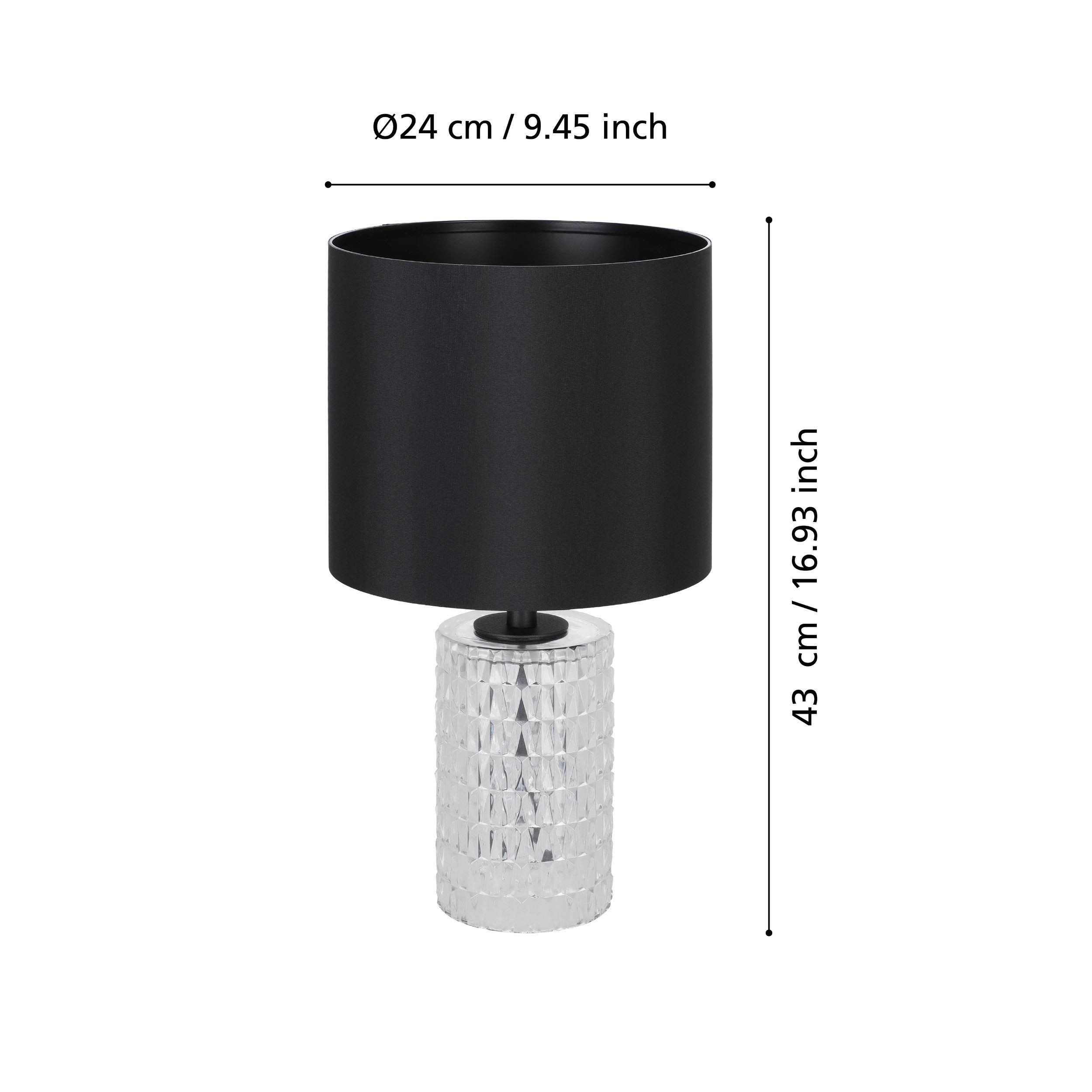 Lampe de table SAPUARA noir H42,5cm
