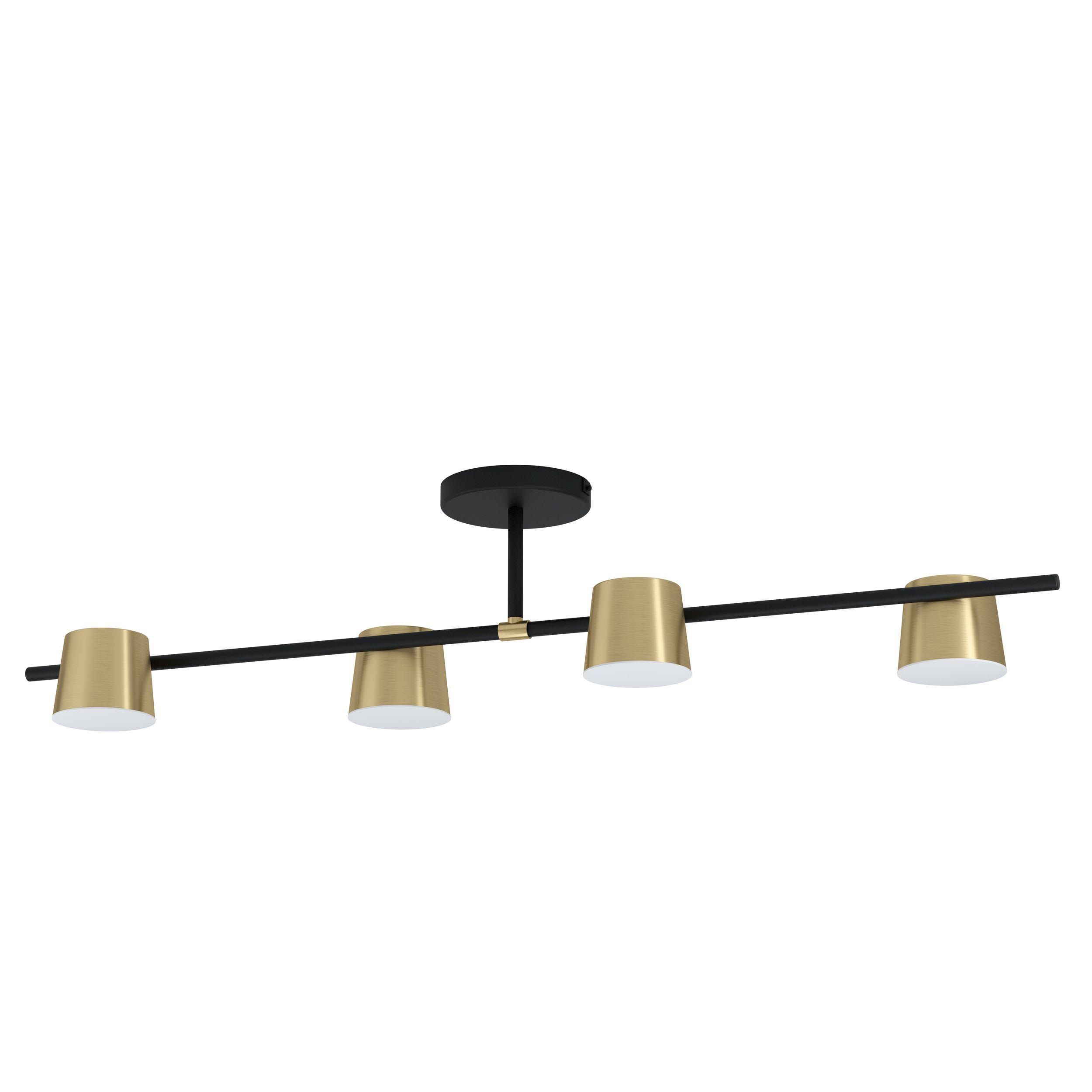 Plafonnier ALTAMIRA noir/doré L115,5cm
