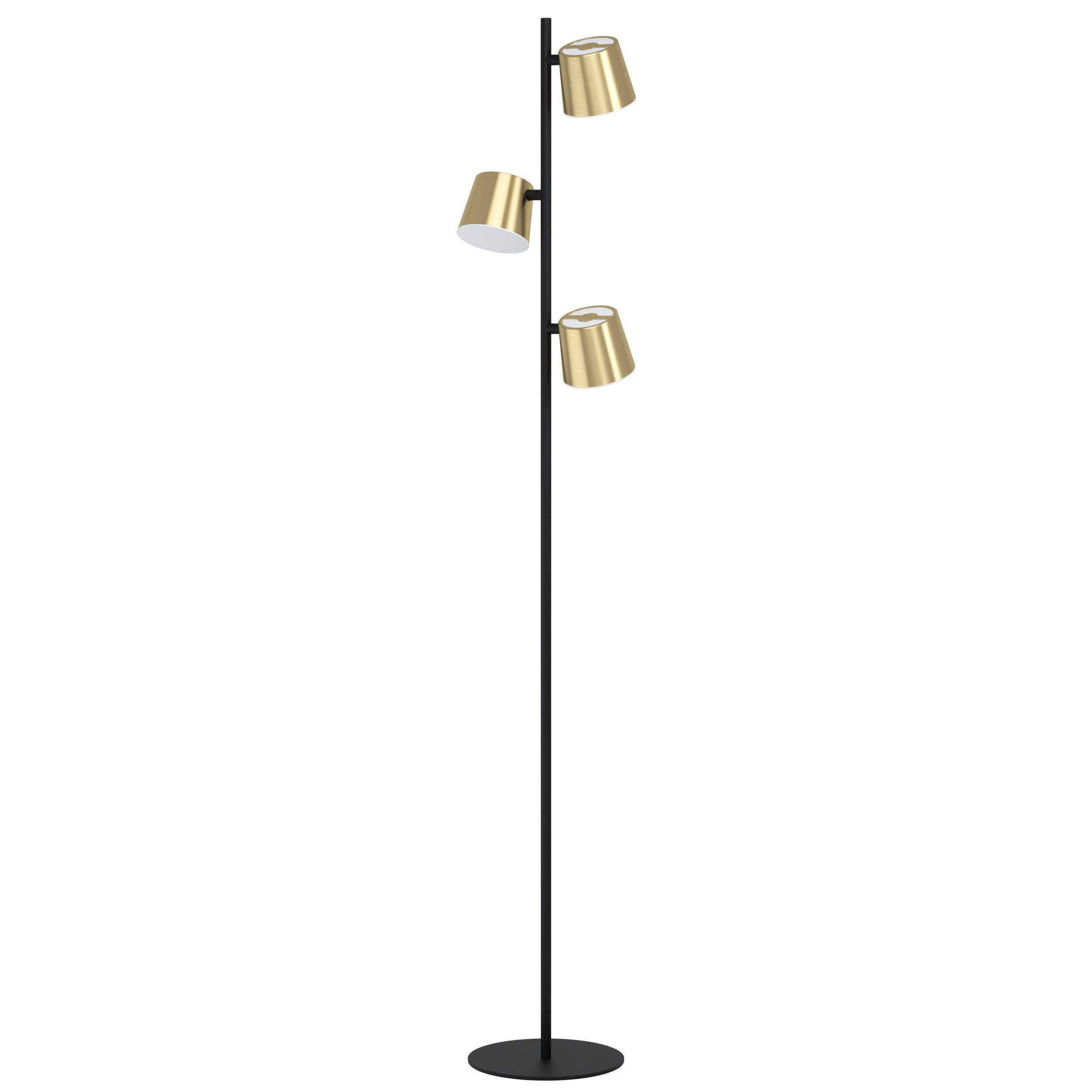 Lampadaire ALTAMIRA noir/doré H158,5cm