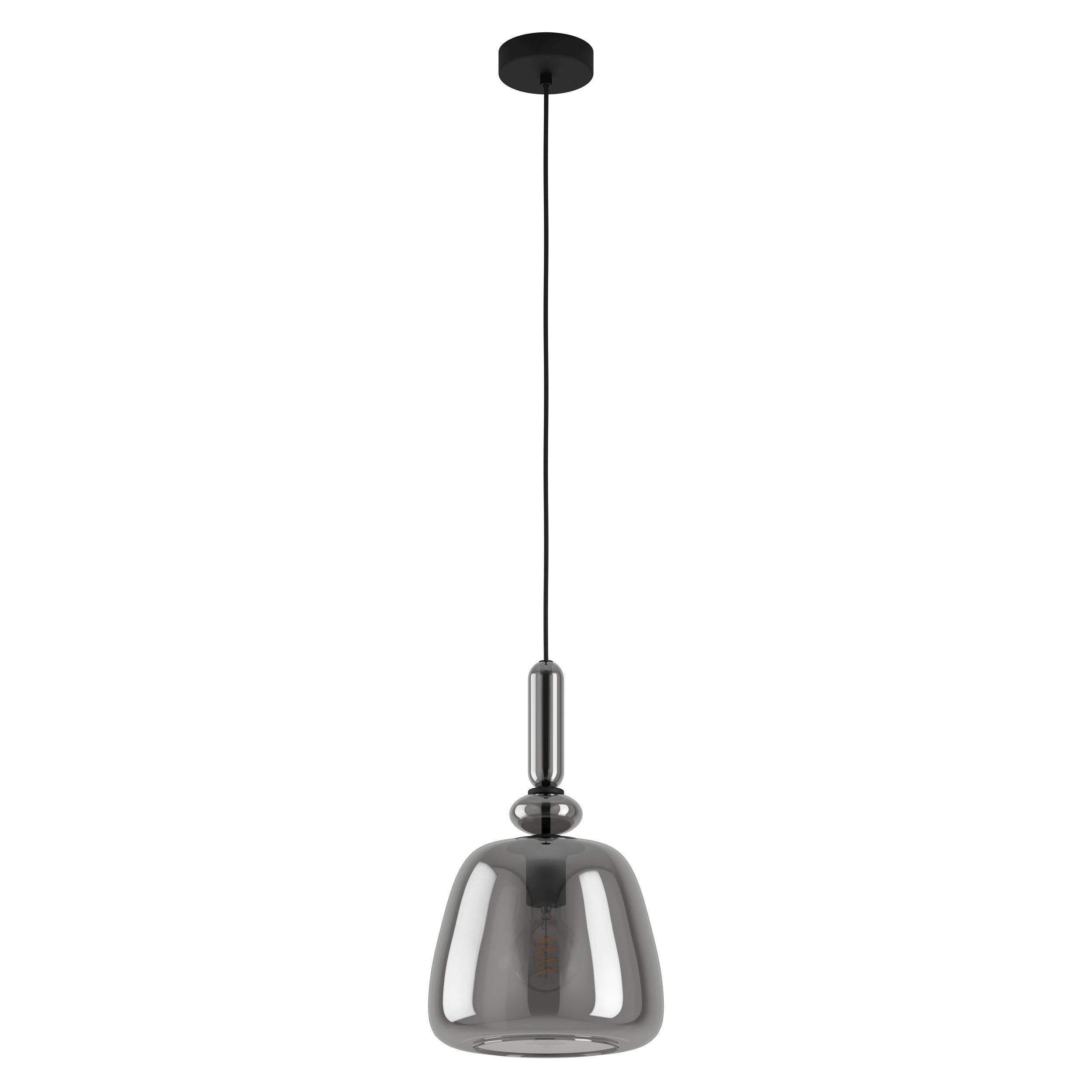 Suspension BOVINO verre fumé Ø26cm