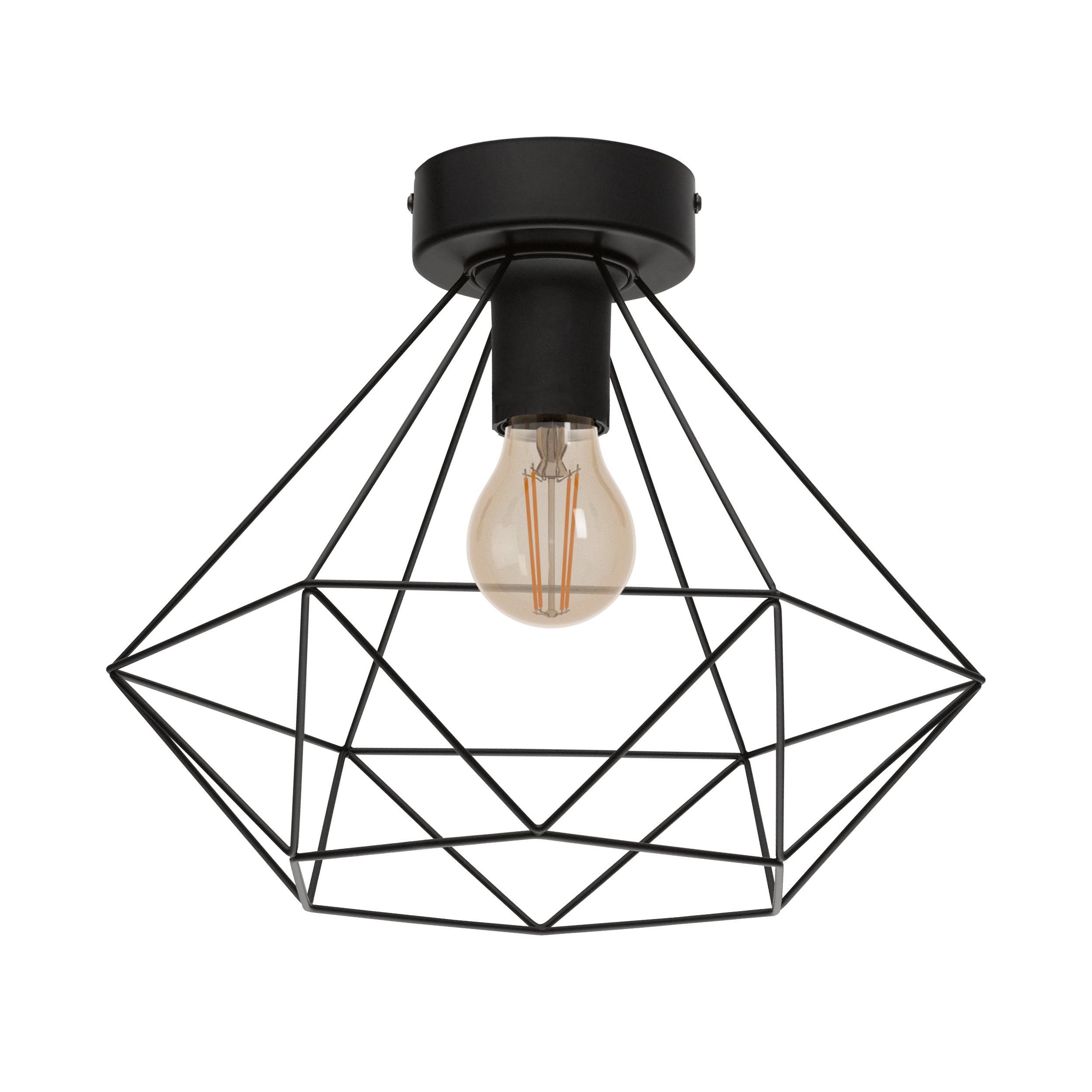 Plafonnier TARBES noir Ø32,5cm