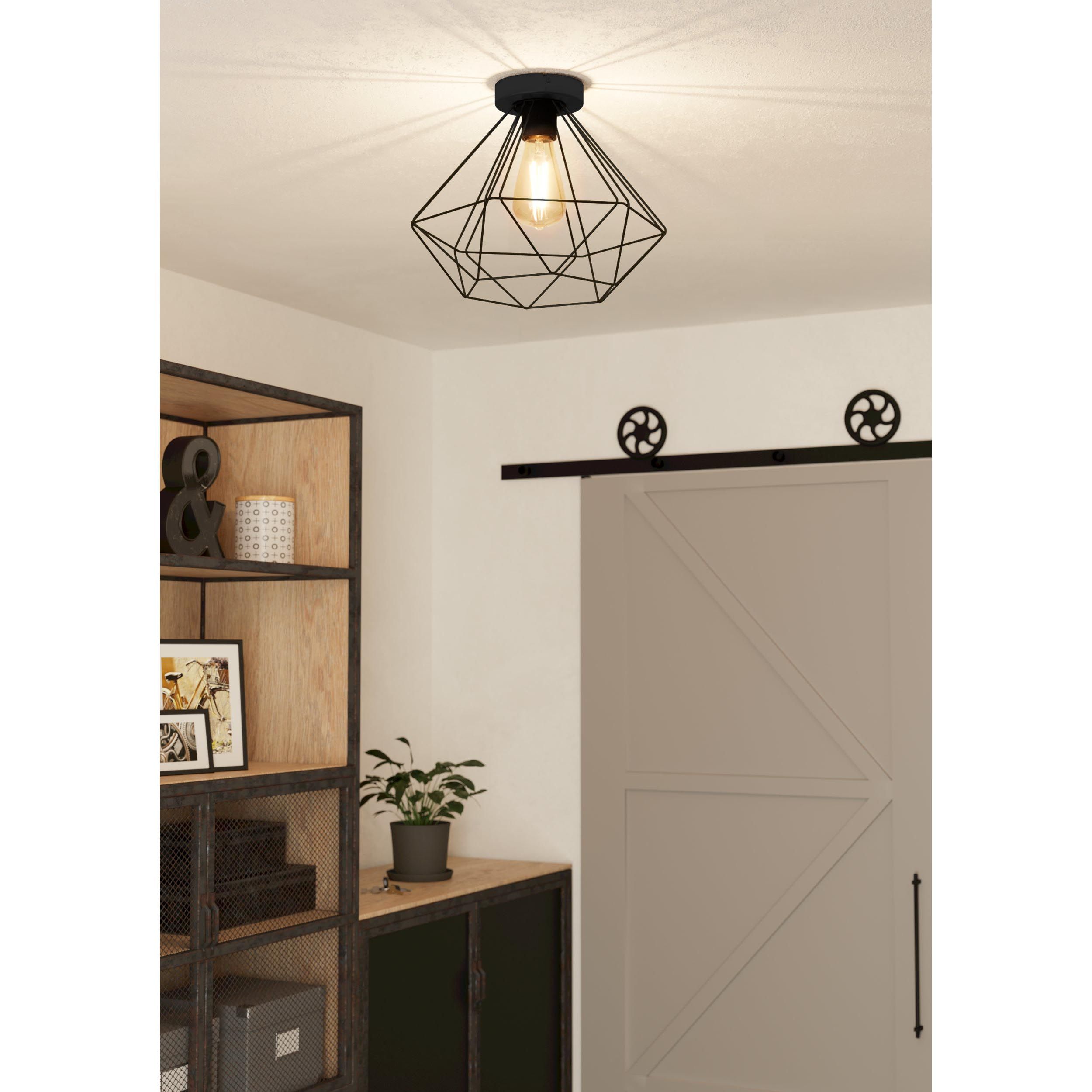 Plafonnier TARBES noir Ø32,5cm