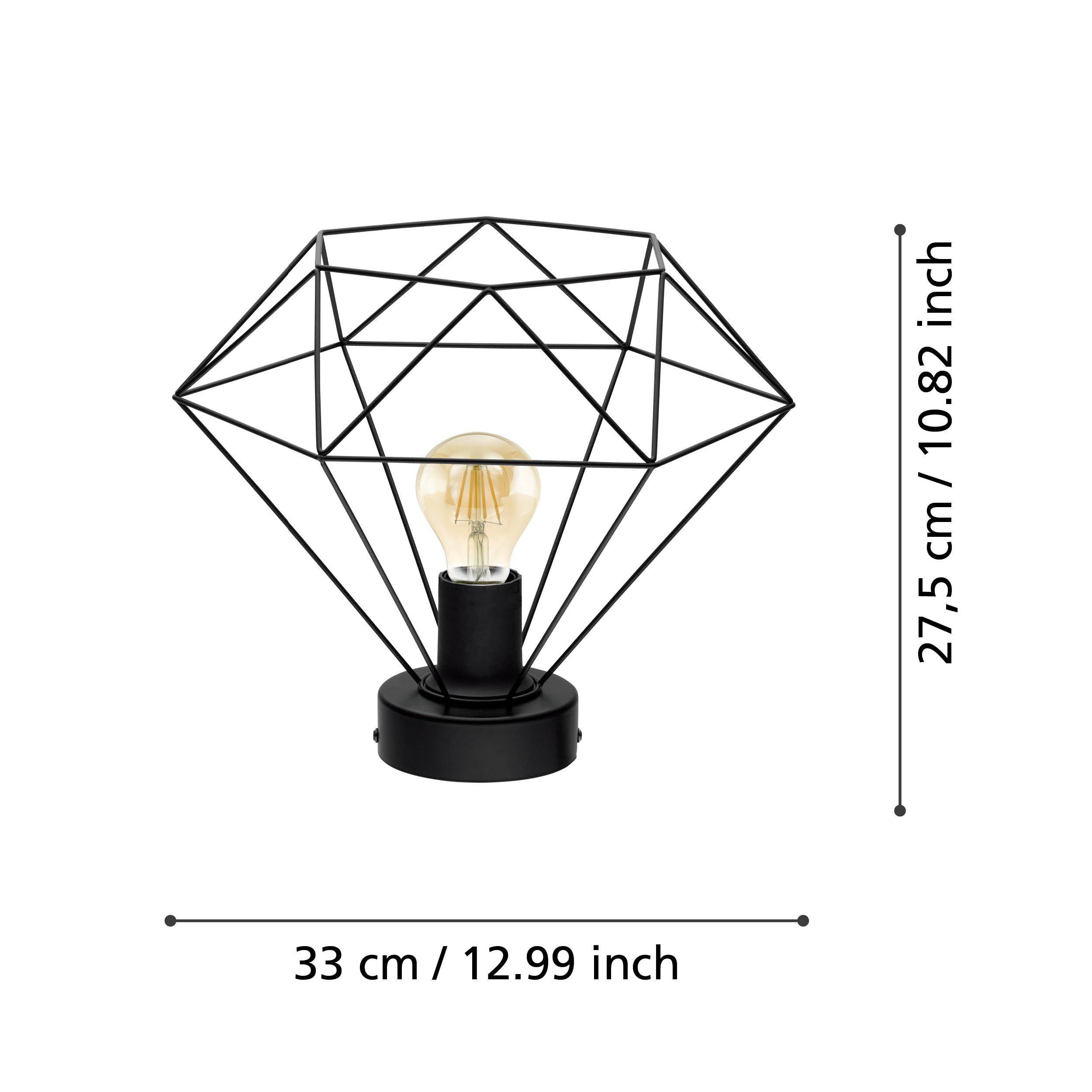 Plafonnier TARBES noir Ø32,5cm