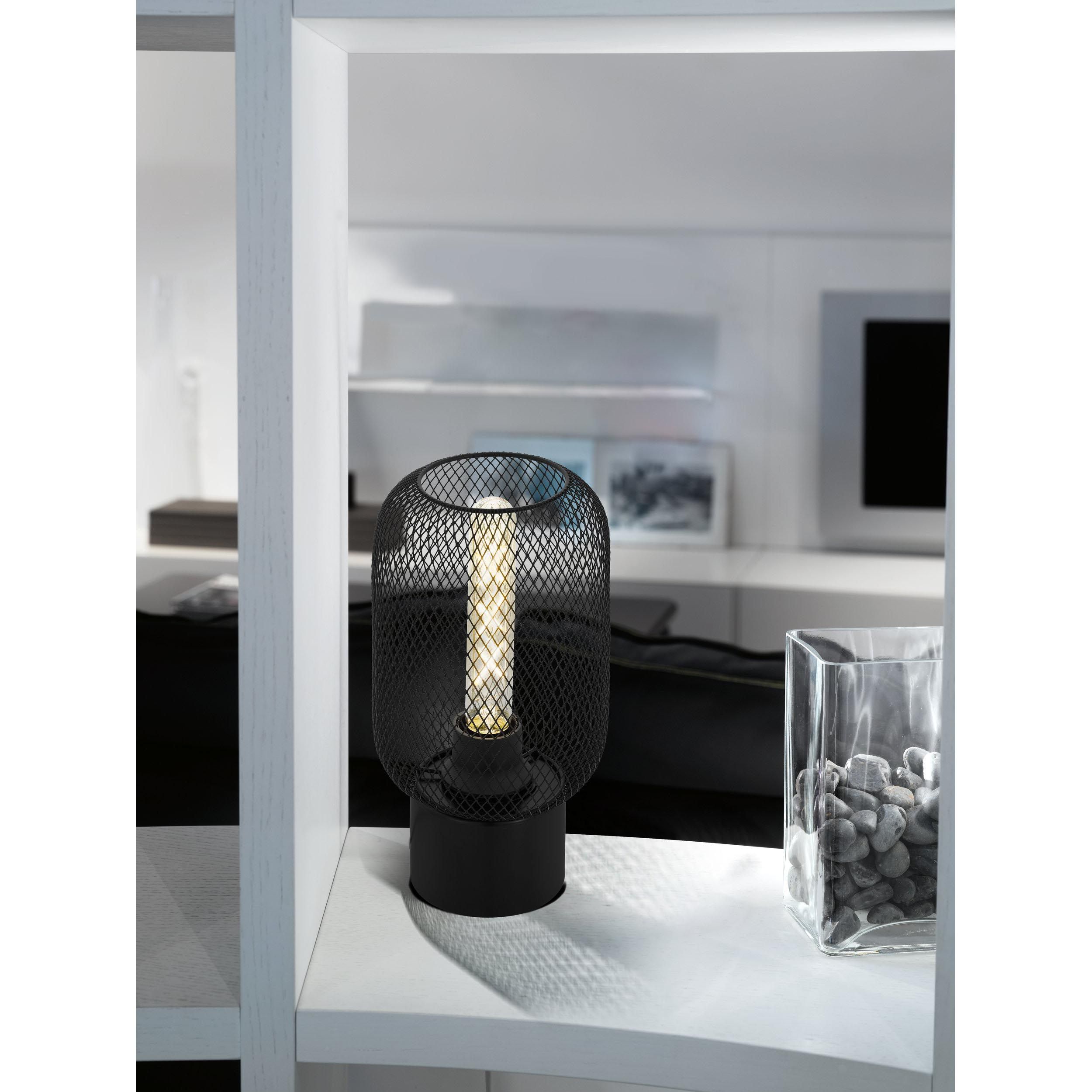 Lampe de table WRINGTON noir H28,5cm