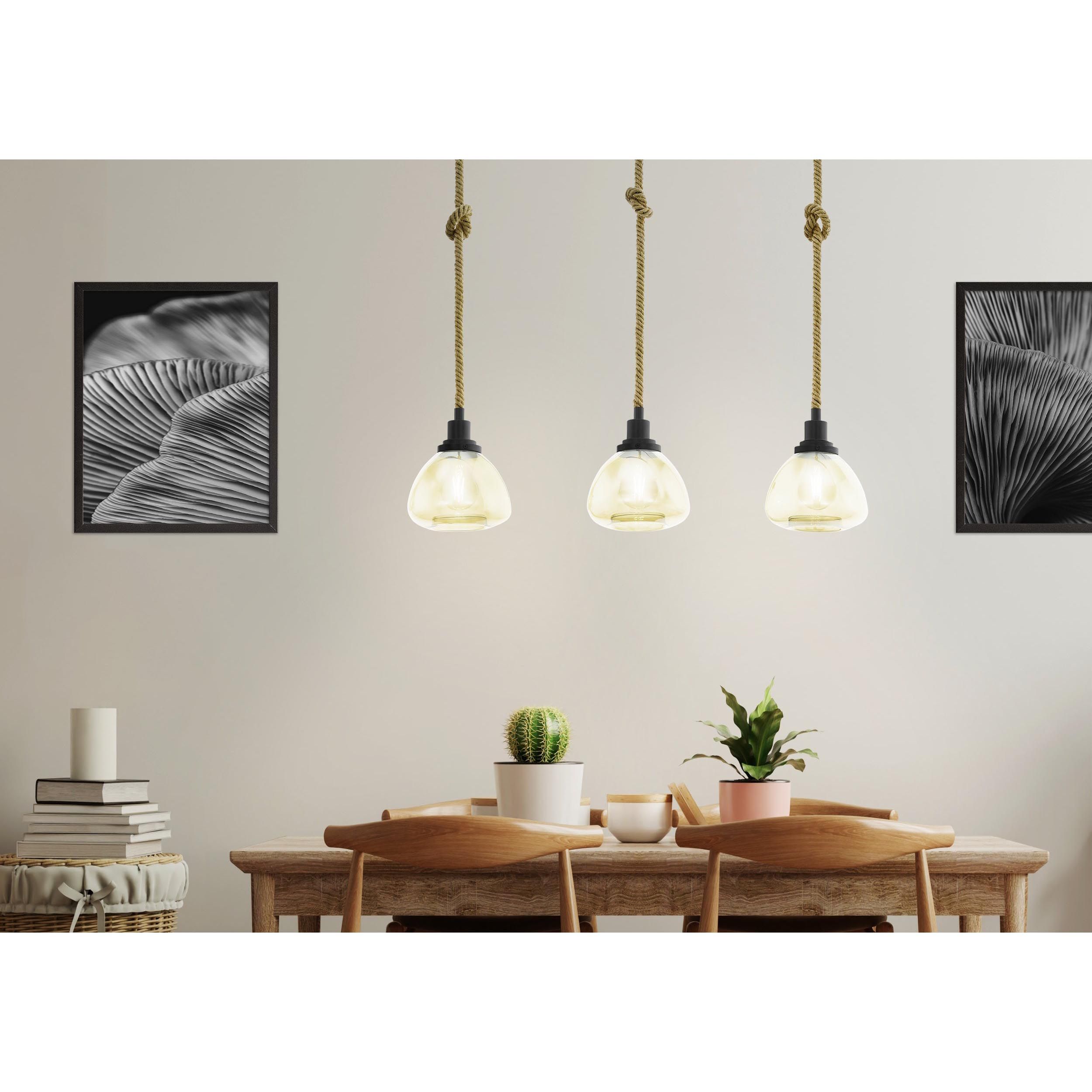 Suspension RAMPSIDE ambre L65cm