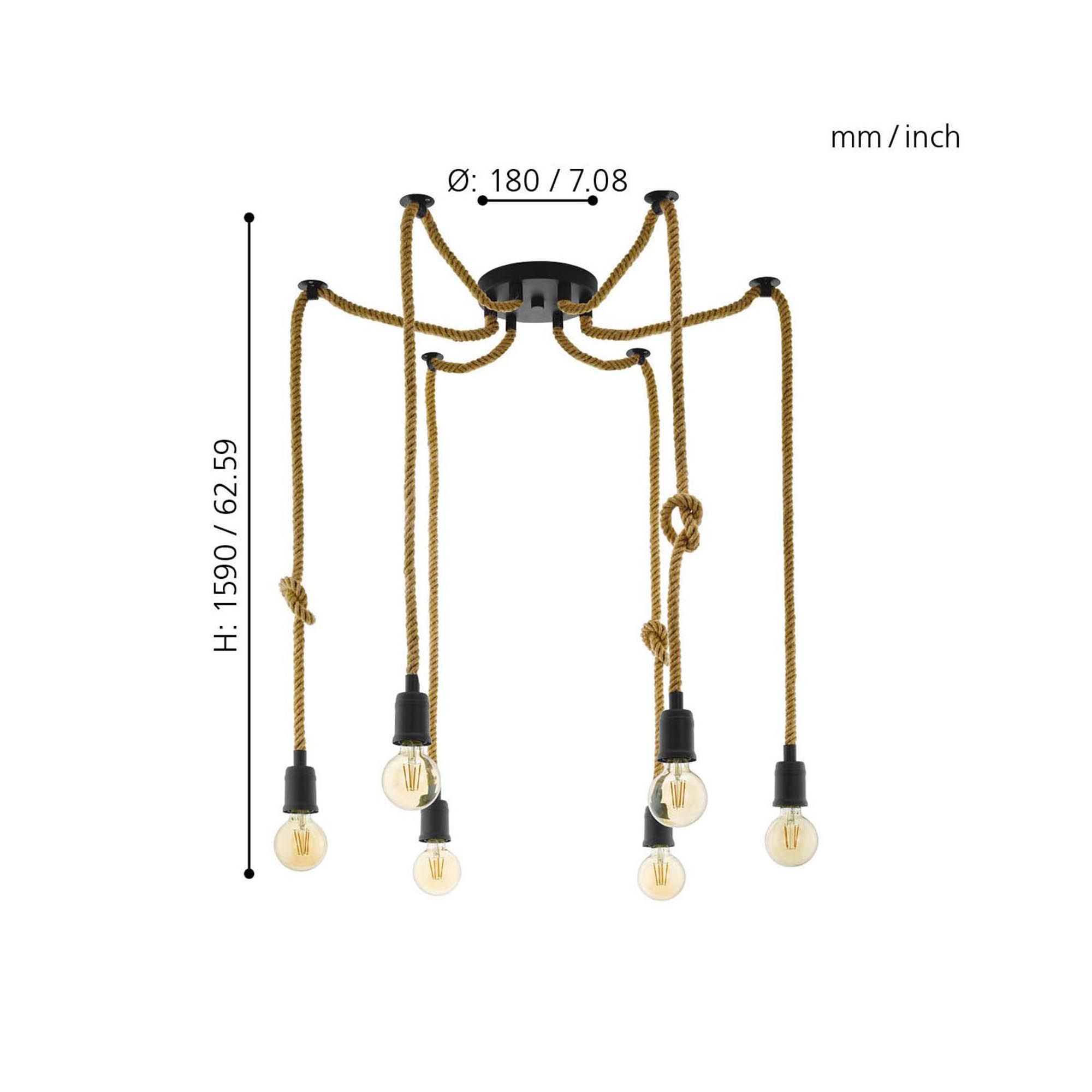 Suspension RAMPSIDE noir Ø18cm