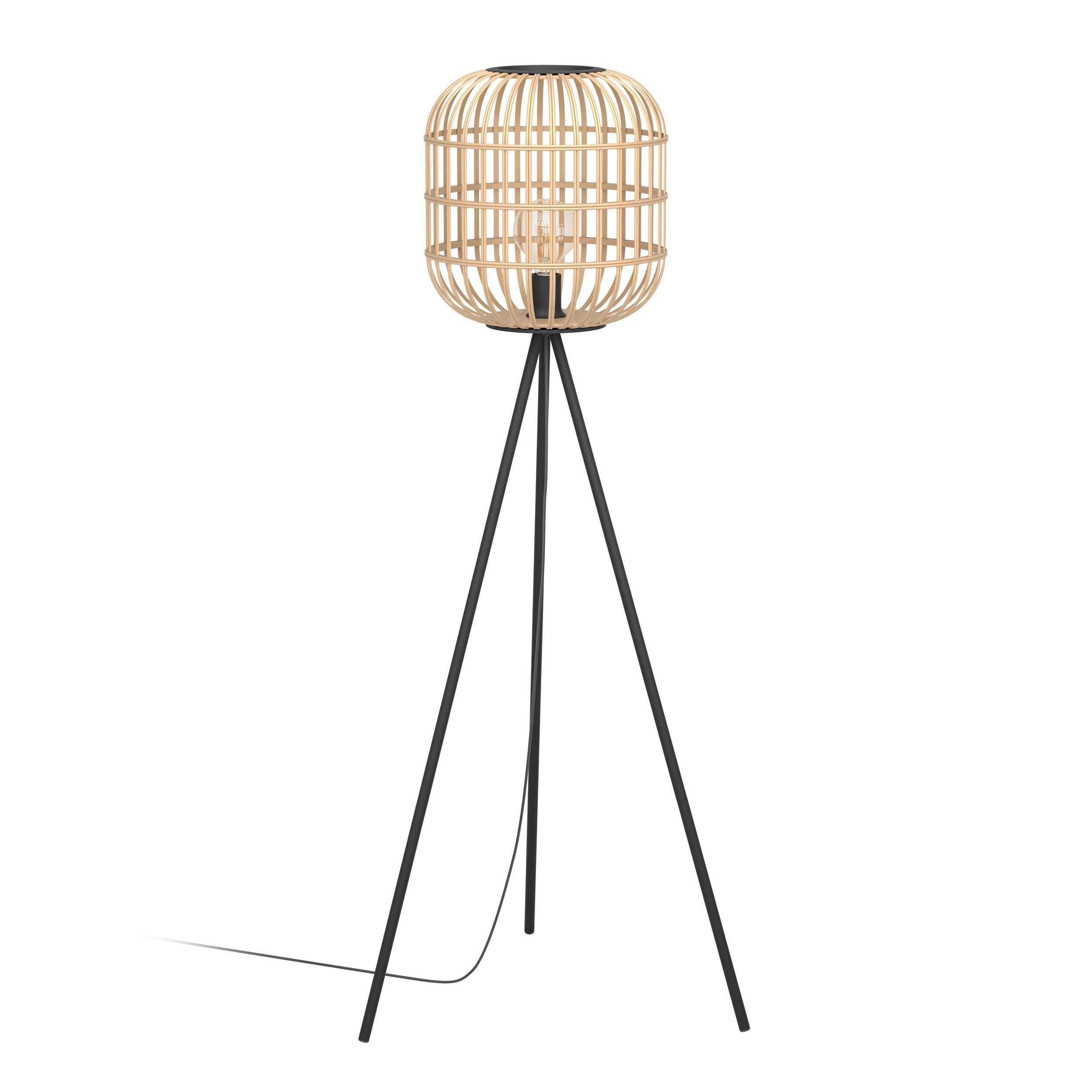 Lampadaire bambou naturel BORDESLEY E27 1X28W