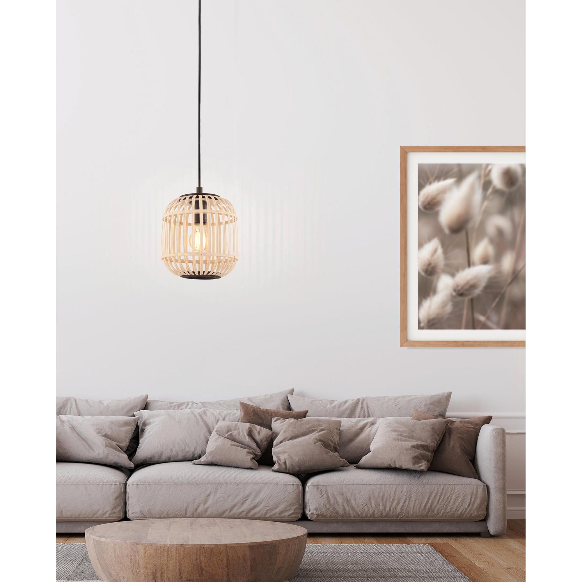 Suspension BORDESLEY bambou/naturel H110cm