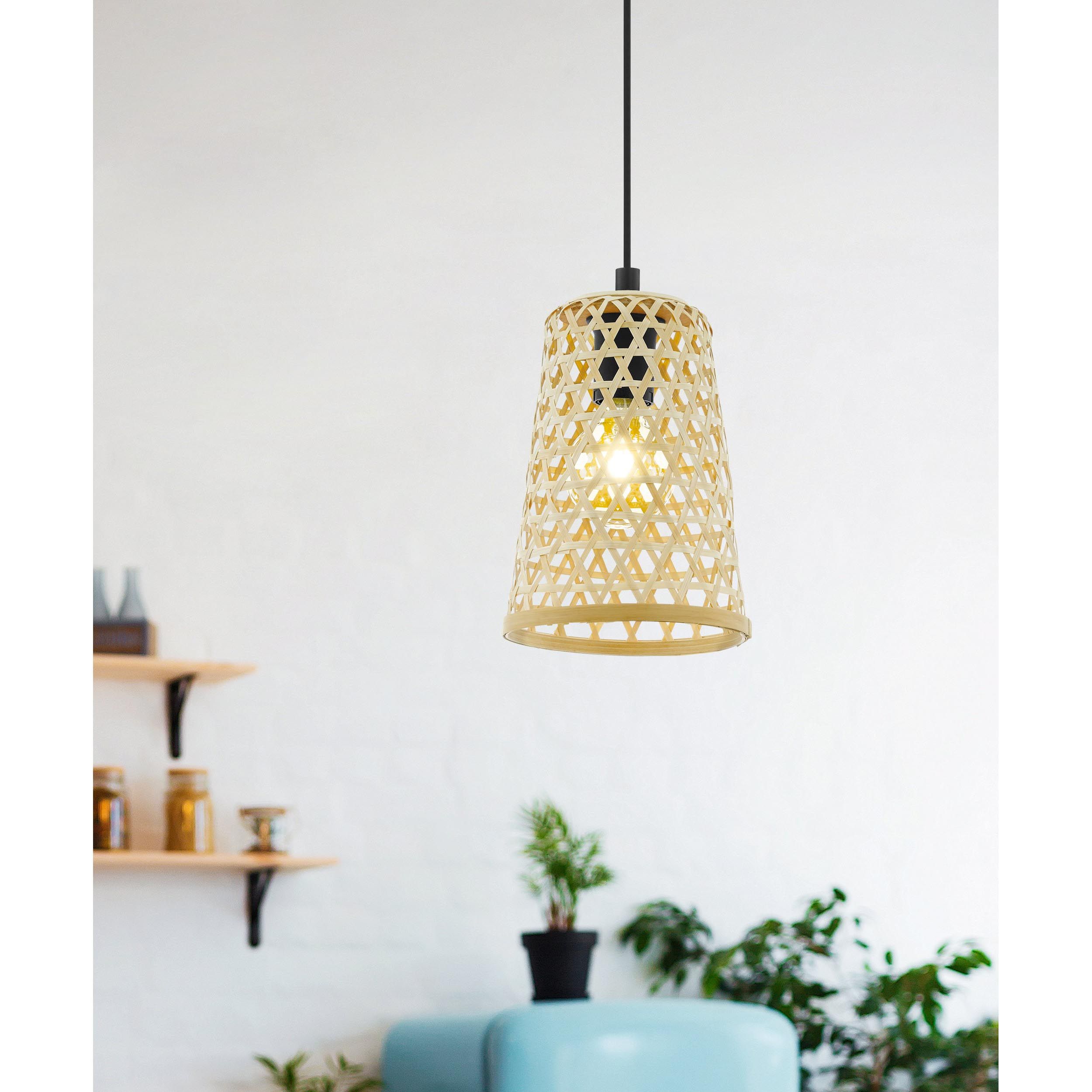 Suspension BORDESLEY bambou/naturel Ø18cm