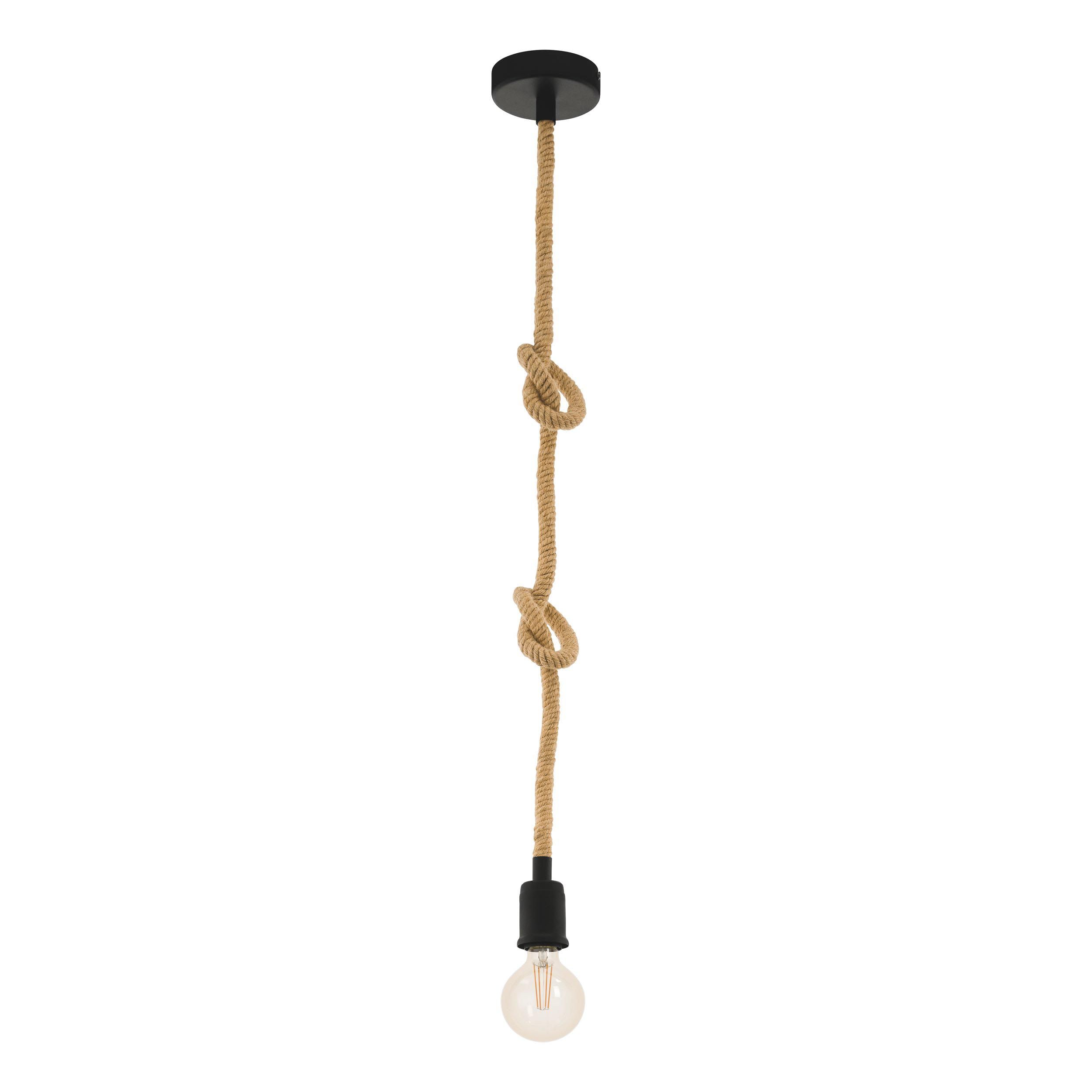 Suspension métal noir RAMPSIDE E27 1X28W