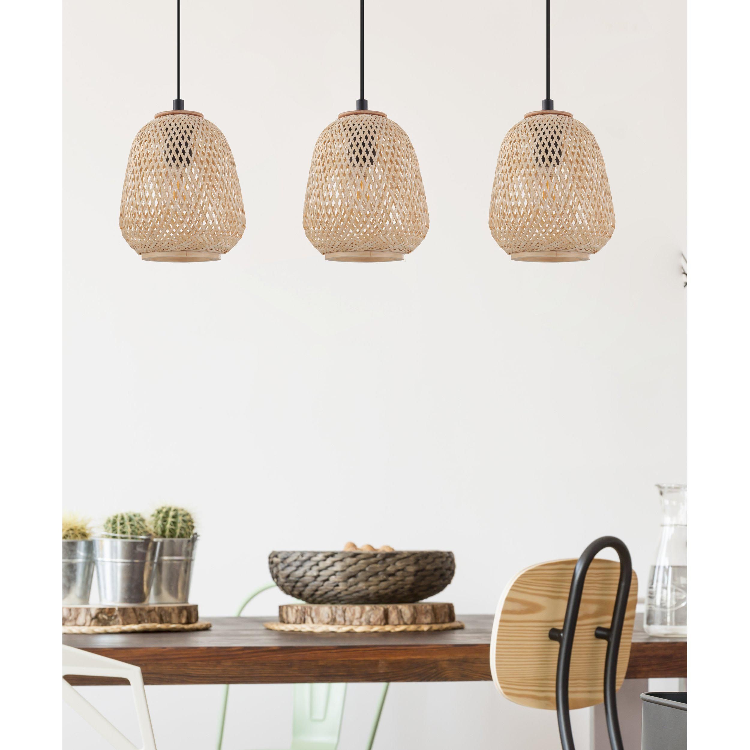 Suspension DEMBLEY bois L90cm