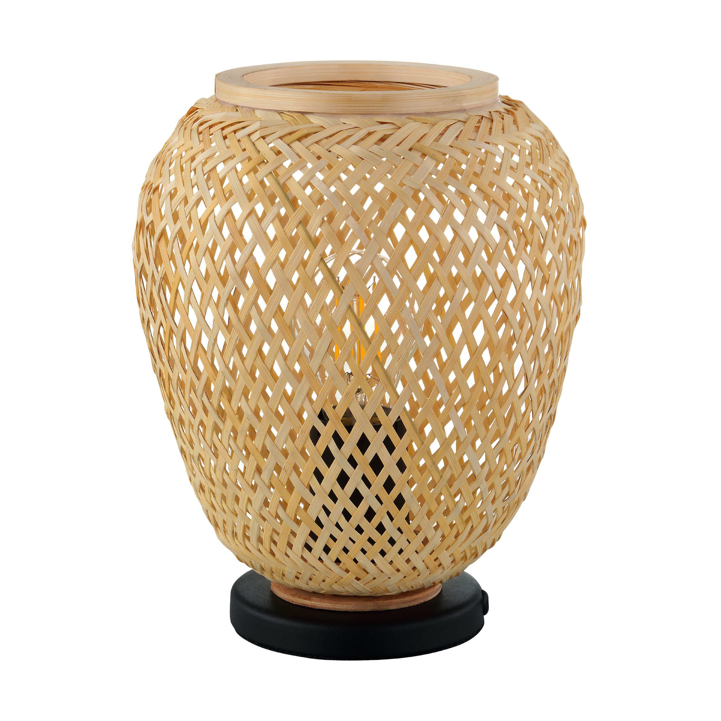 Lampe de table DEMBLEY bois H25cm