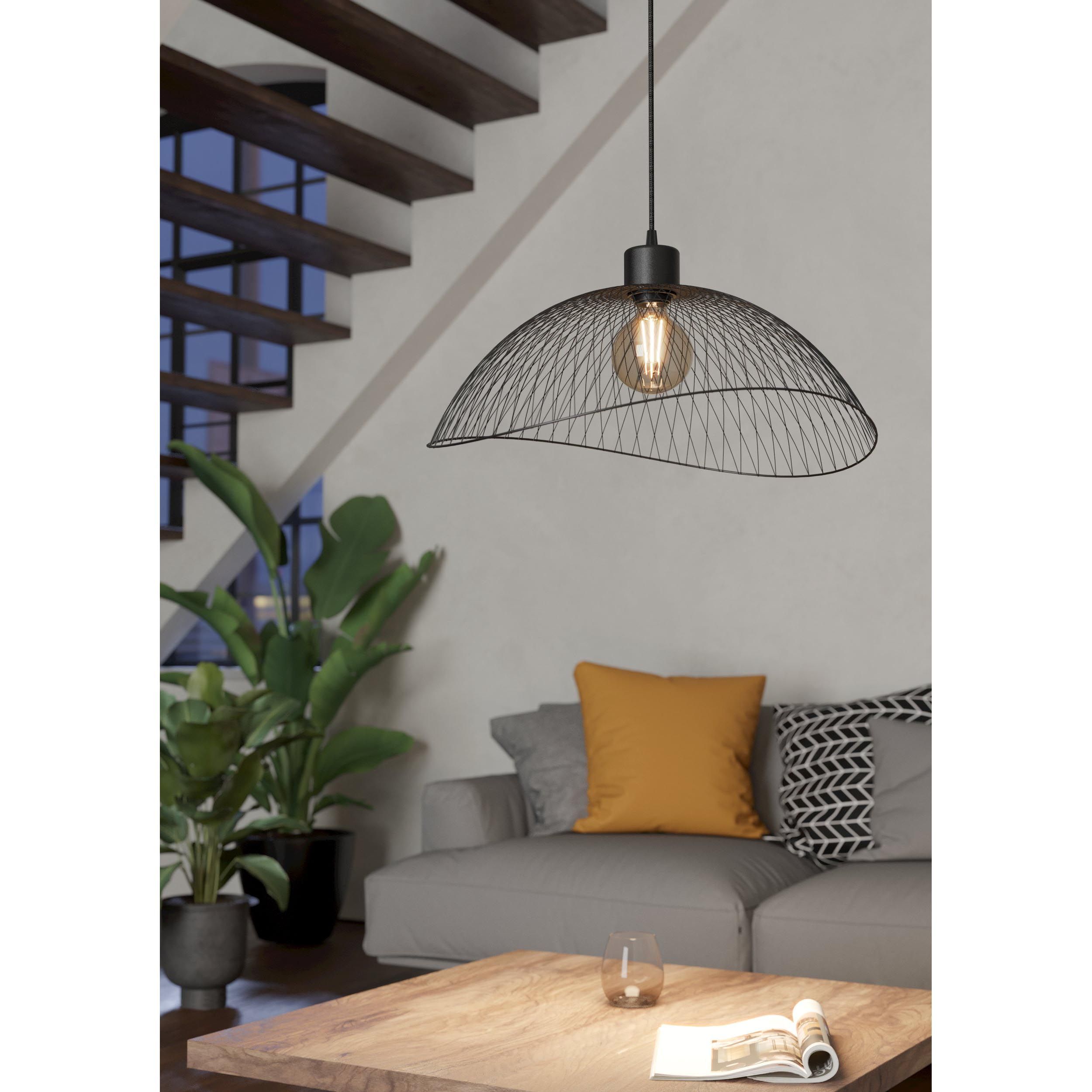Suspension POMPEYA noir Ø56cm