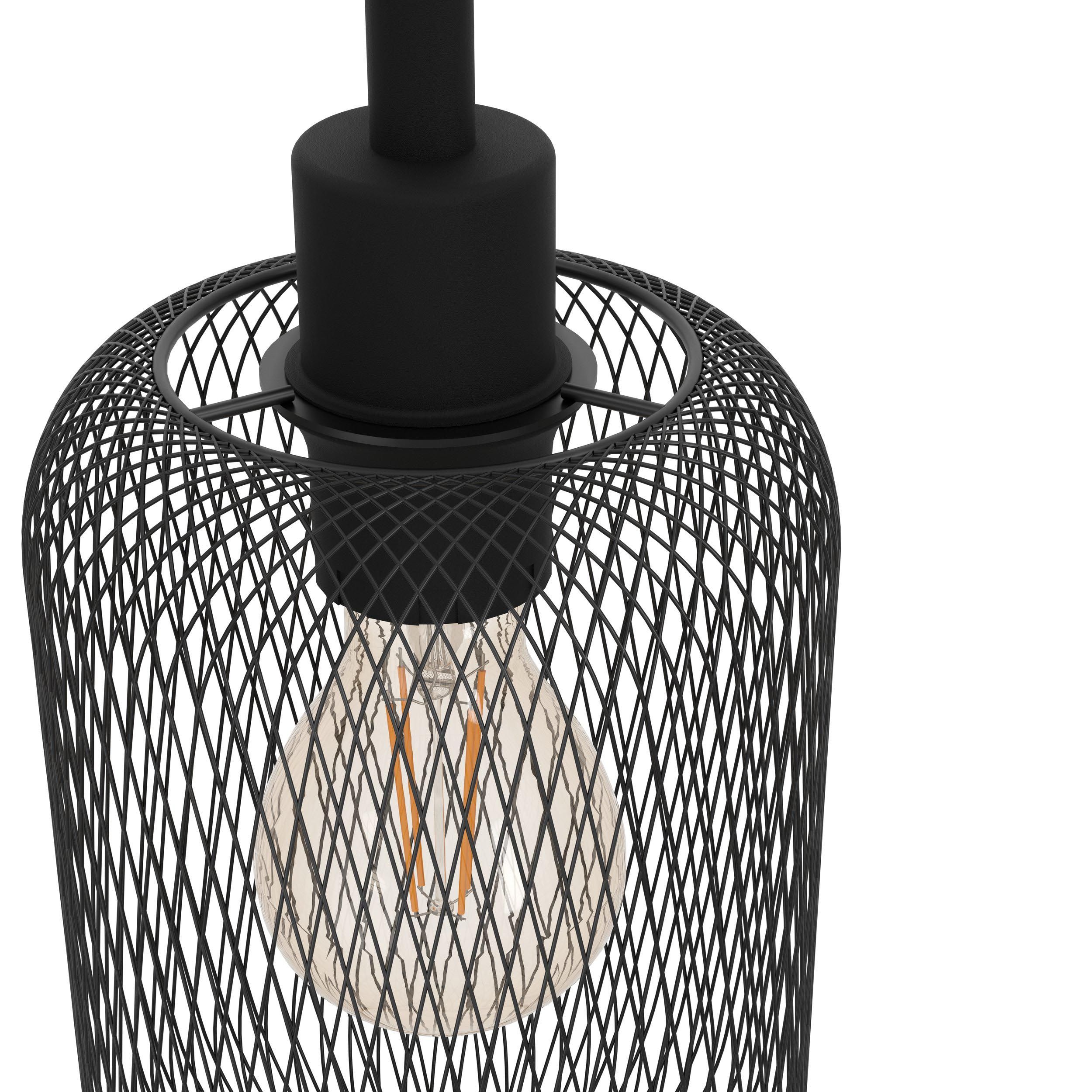 Suspension WRINGTON noir L74cm