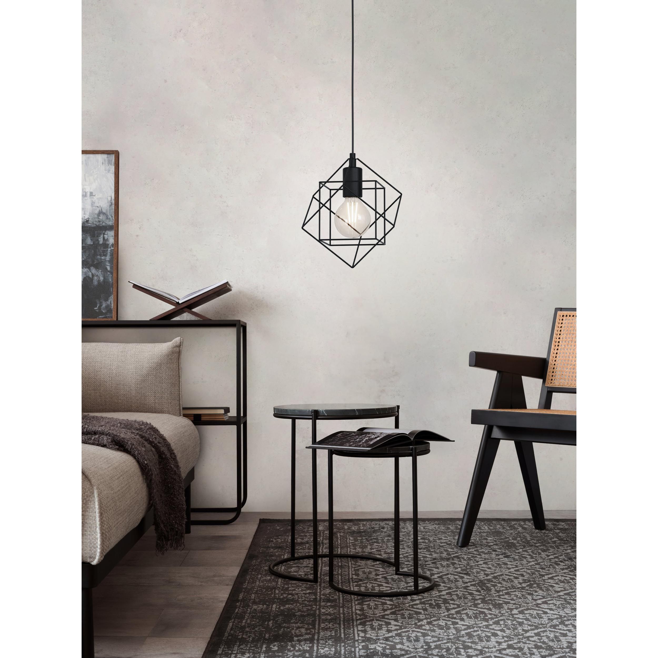 Suspension STRAITON noir Ø20,5cm