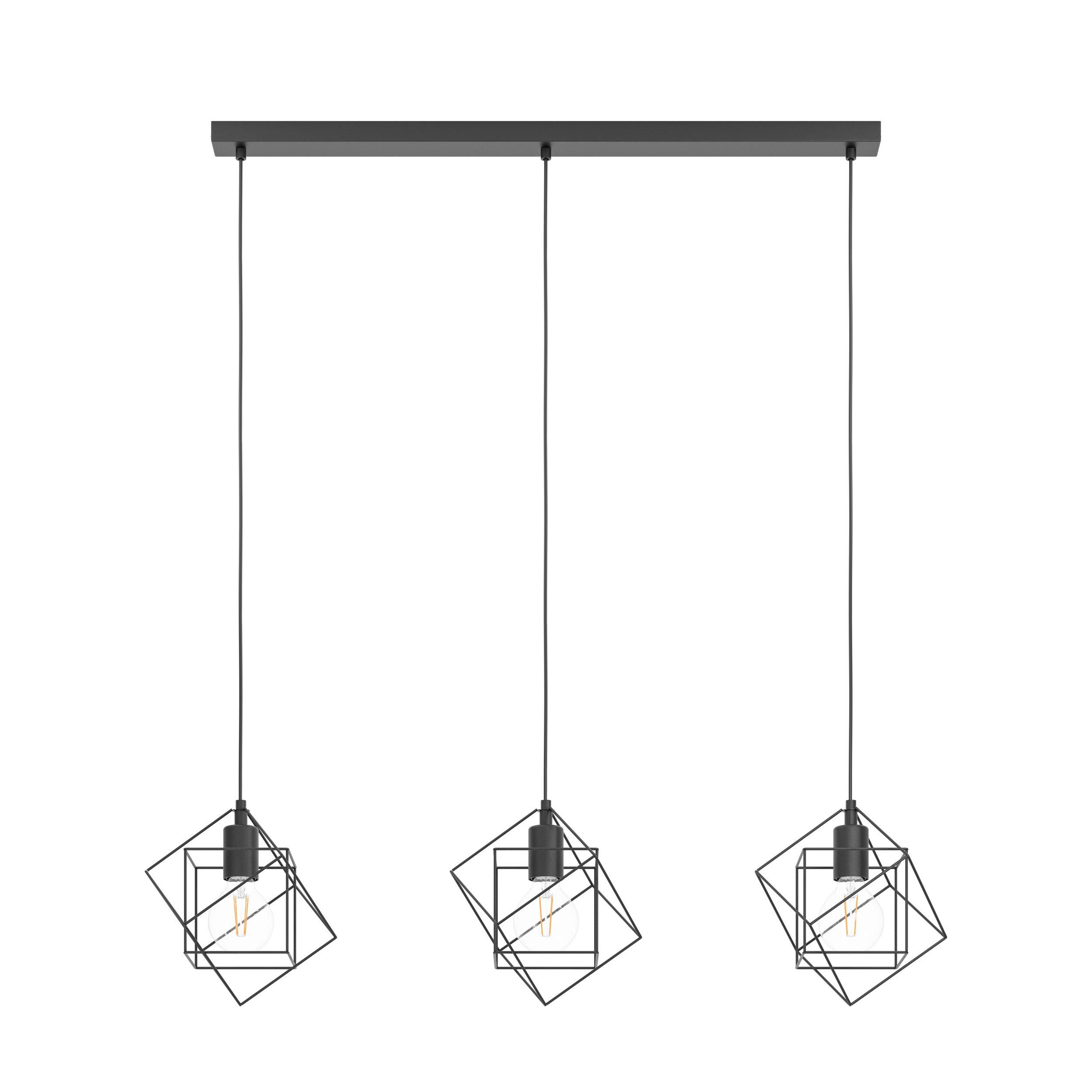 Suspension STRAITON noir L90,5cm