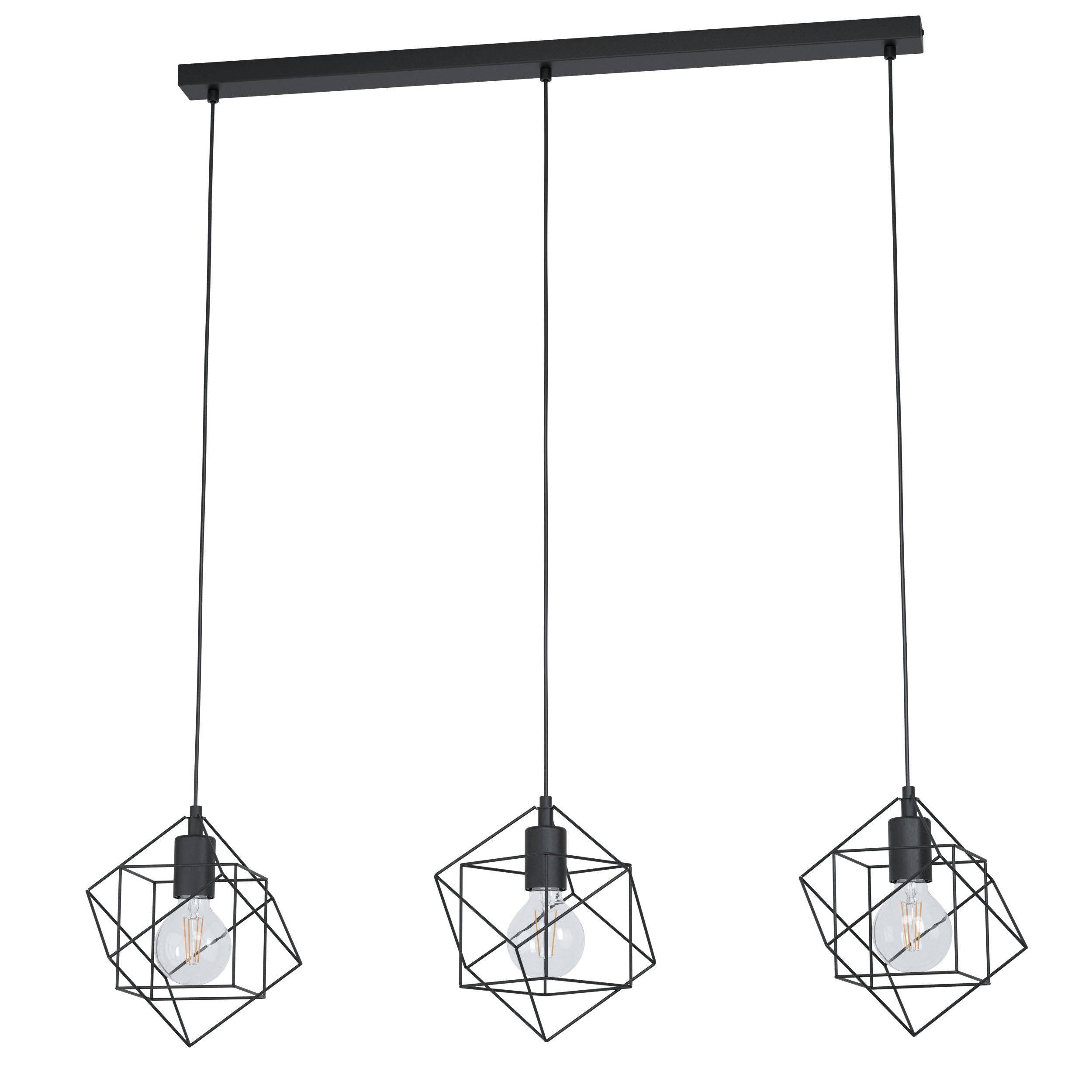 Suspension STRAITON noir L90,5cm
