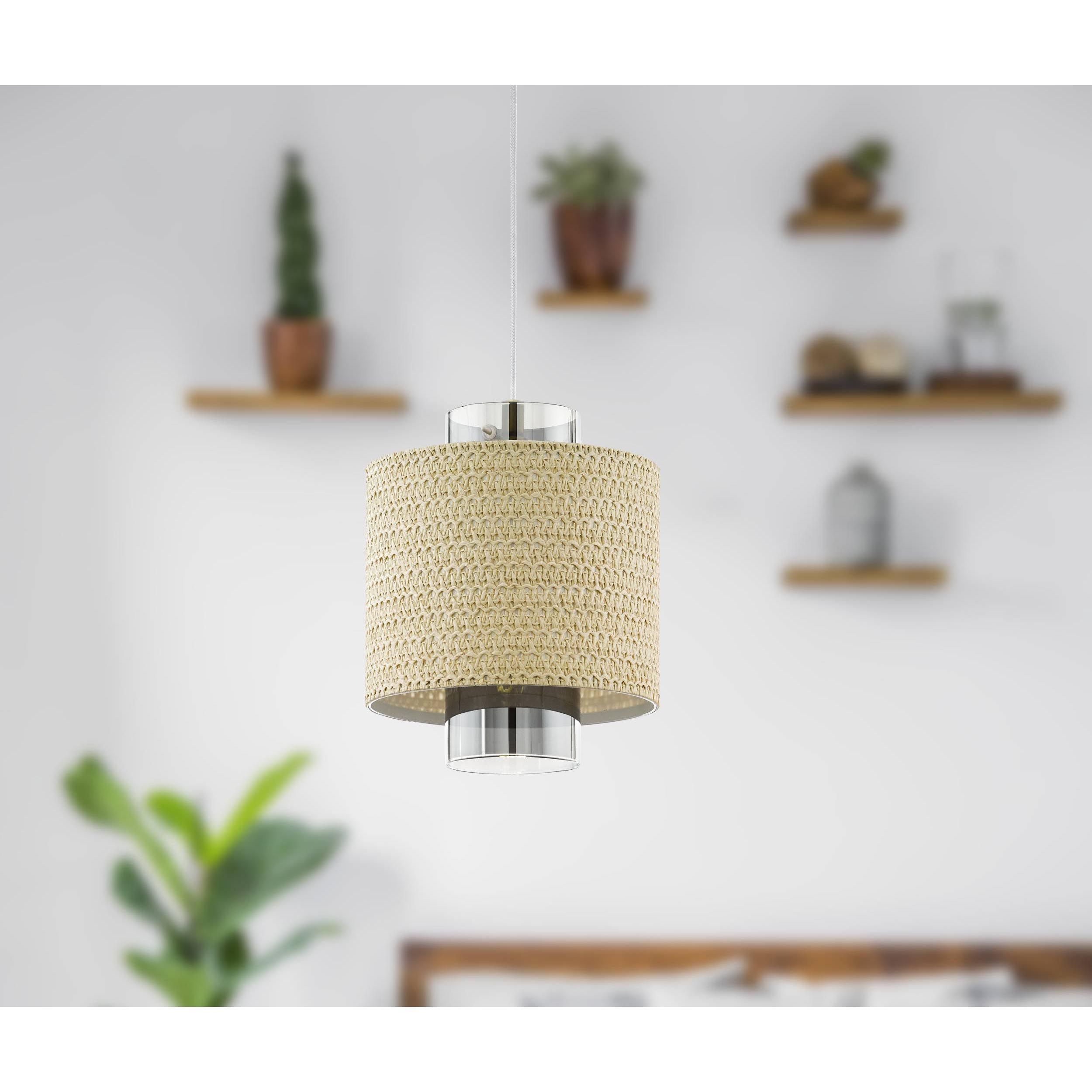 Suspension MEDIOUNA fibre naturelle Ø23cm