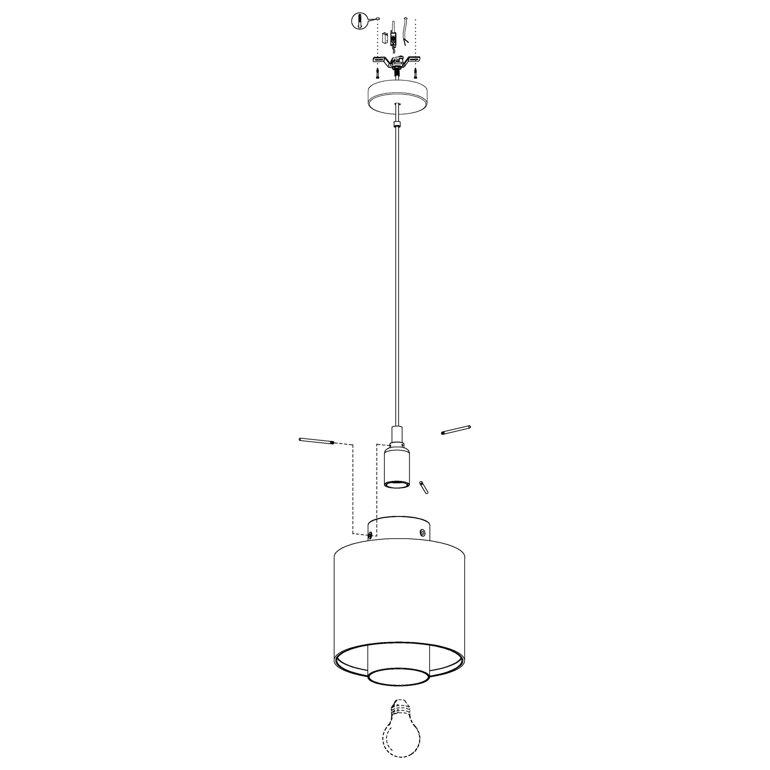 Suspension MEDIOUNA fibre naturelle Ø23cm