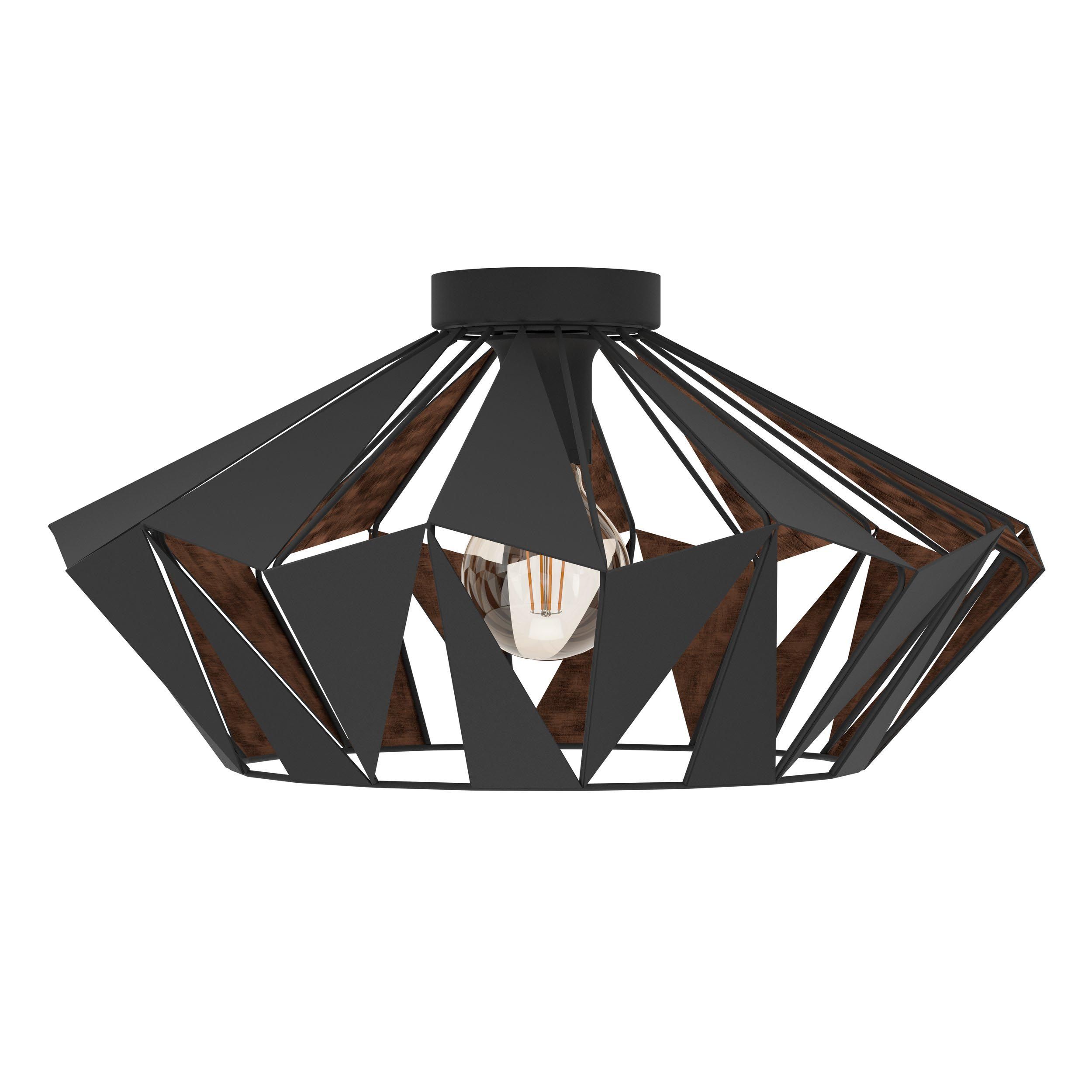 Plafonnier CARLTON noir Ø47cm