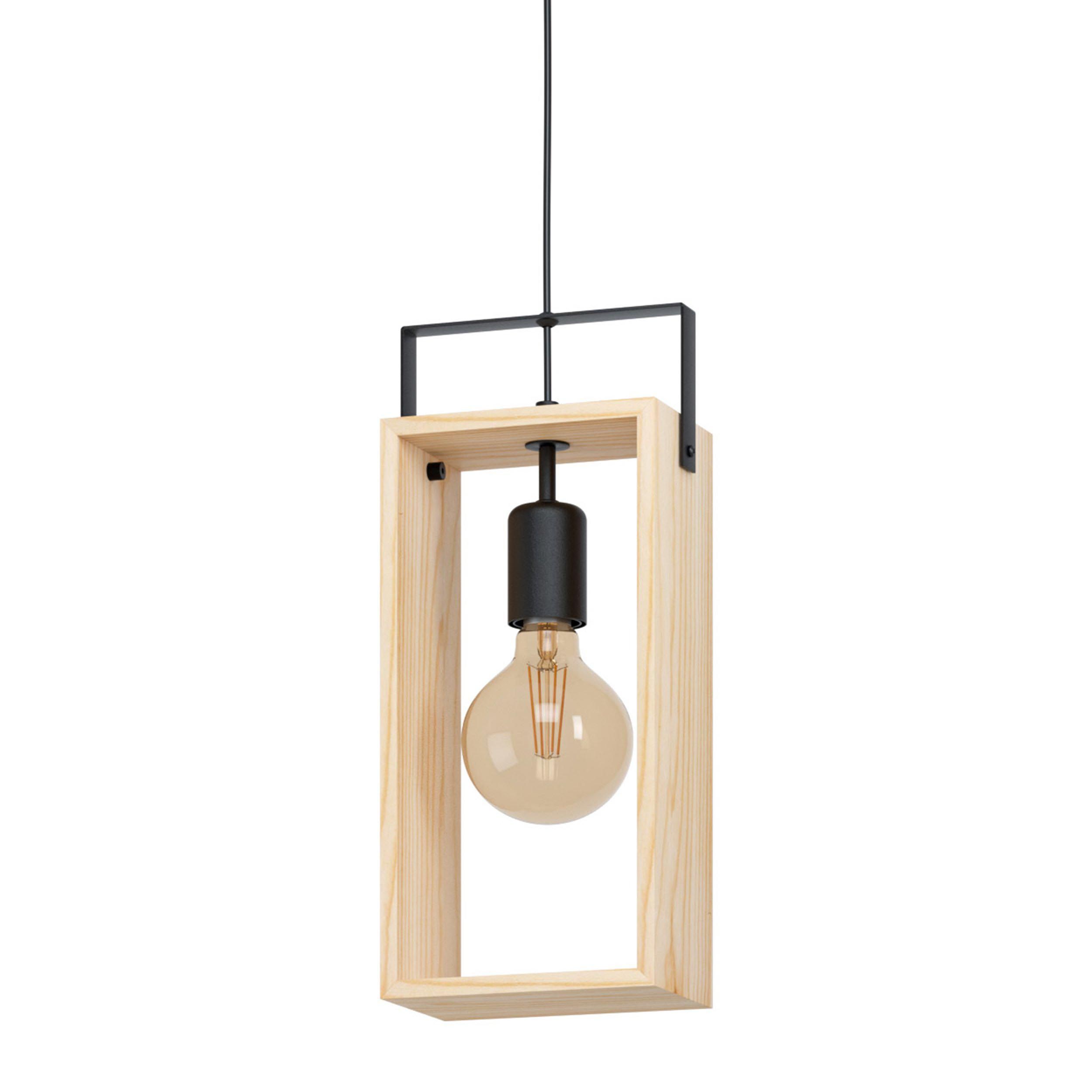 Suspension bois naturel FAMBOROUGH E27 1X40W