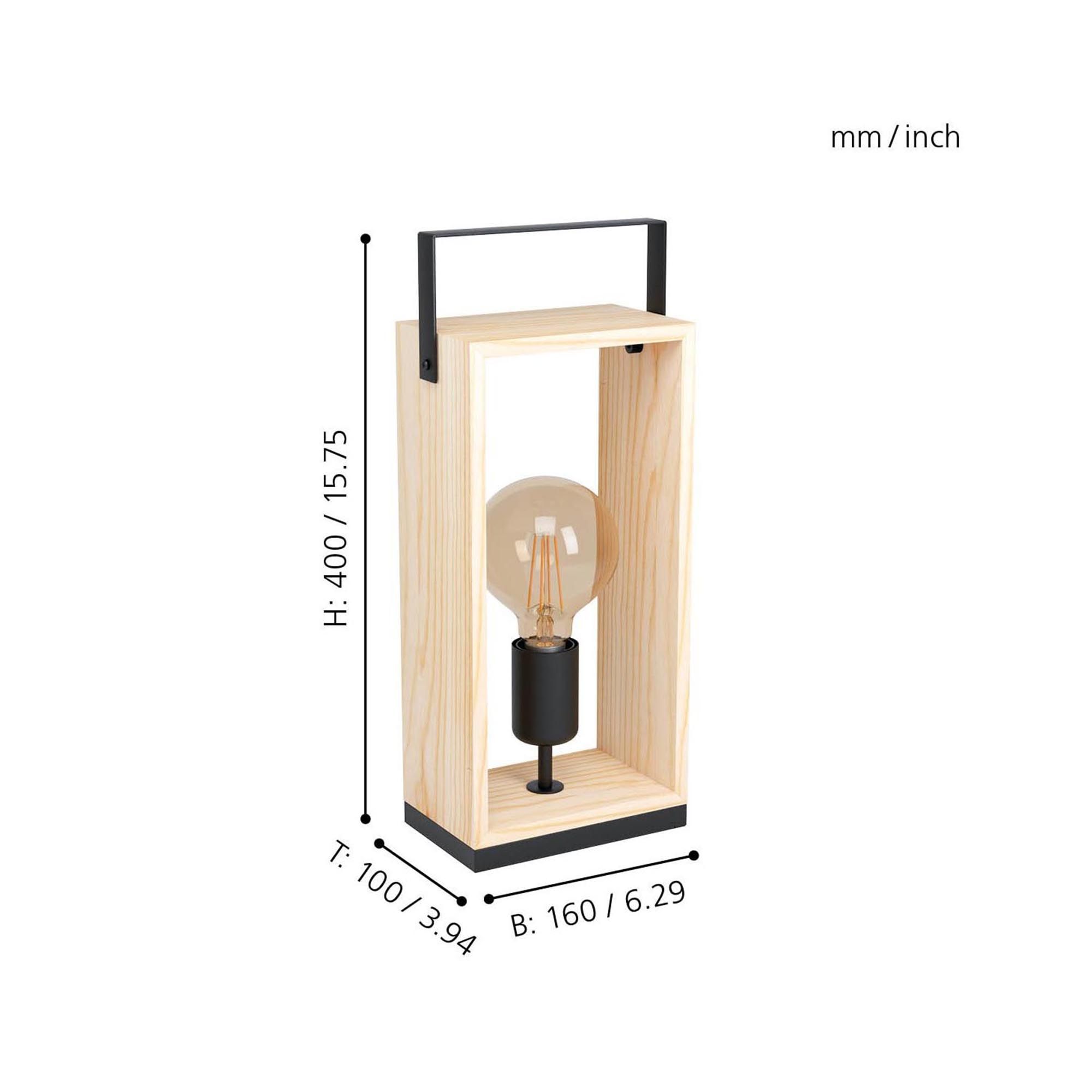 Lampe de table FAMBOROUGH naturel H40cm