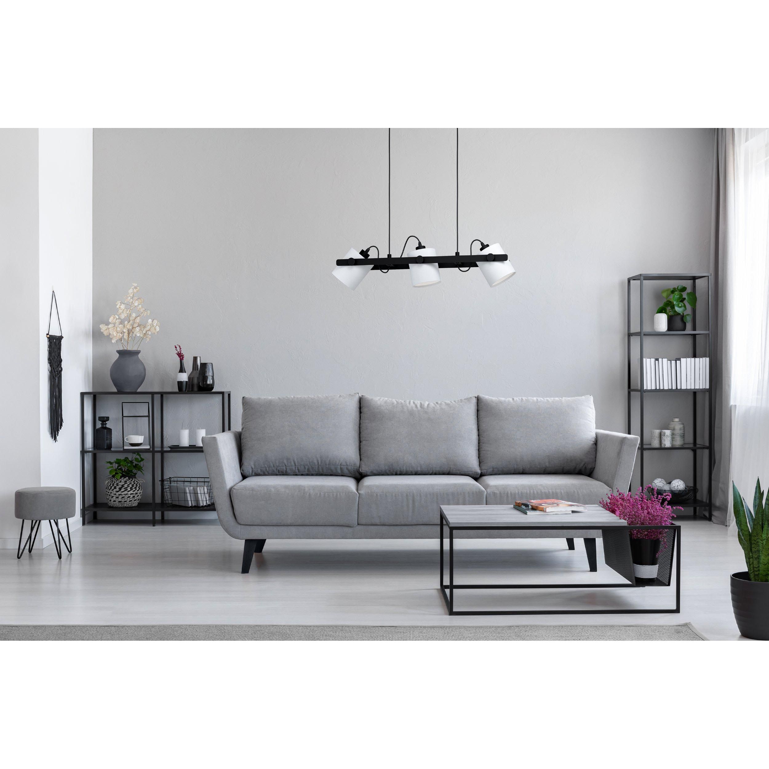 Suspension bois noir HORNWOOD 1 E27 3X28W