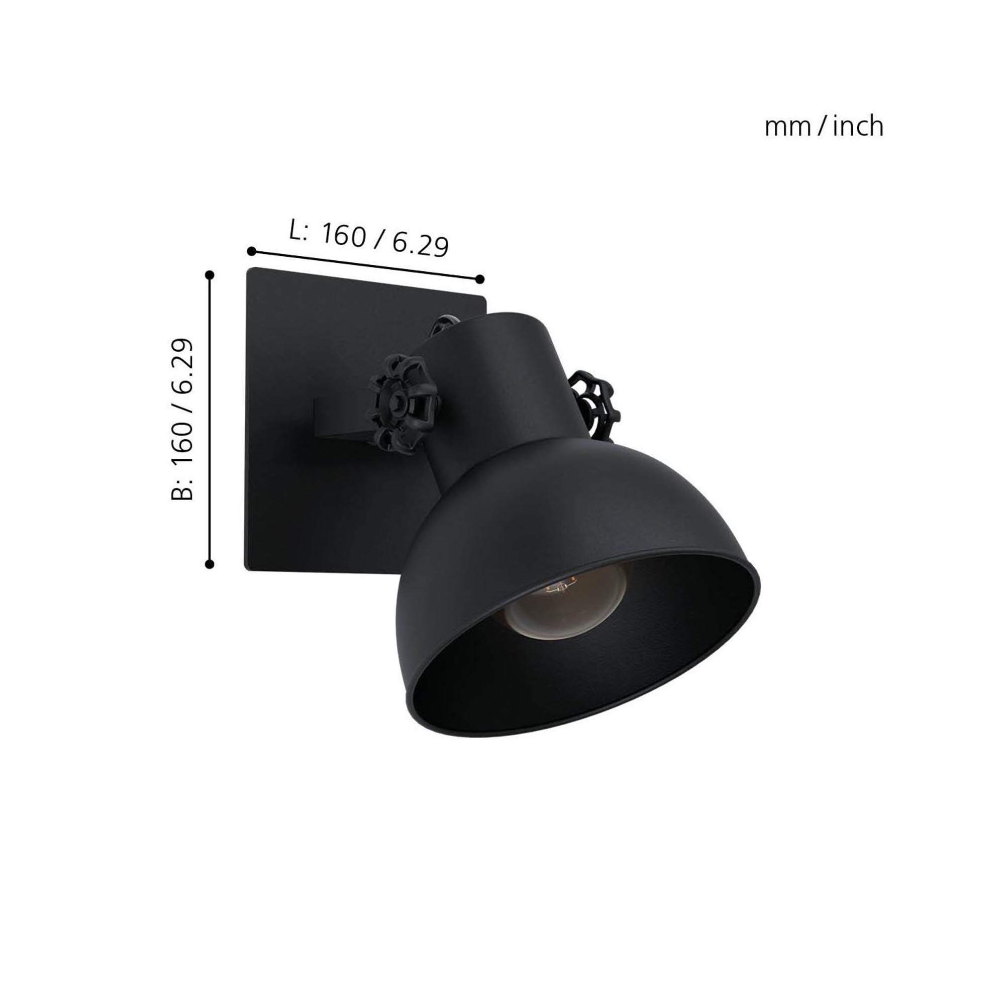 Spot BARNSTAPLE 1 noir H16cm