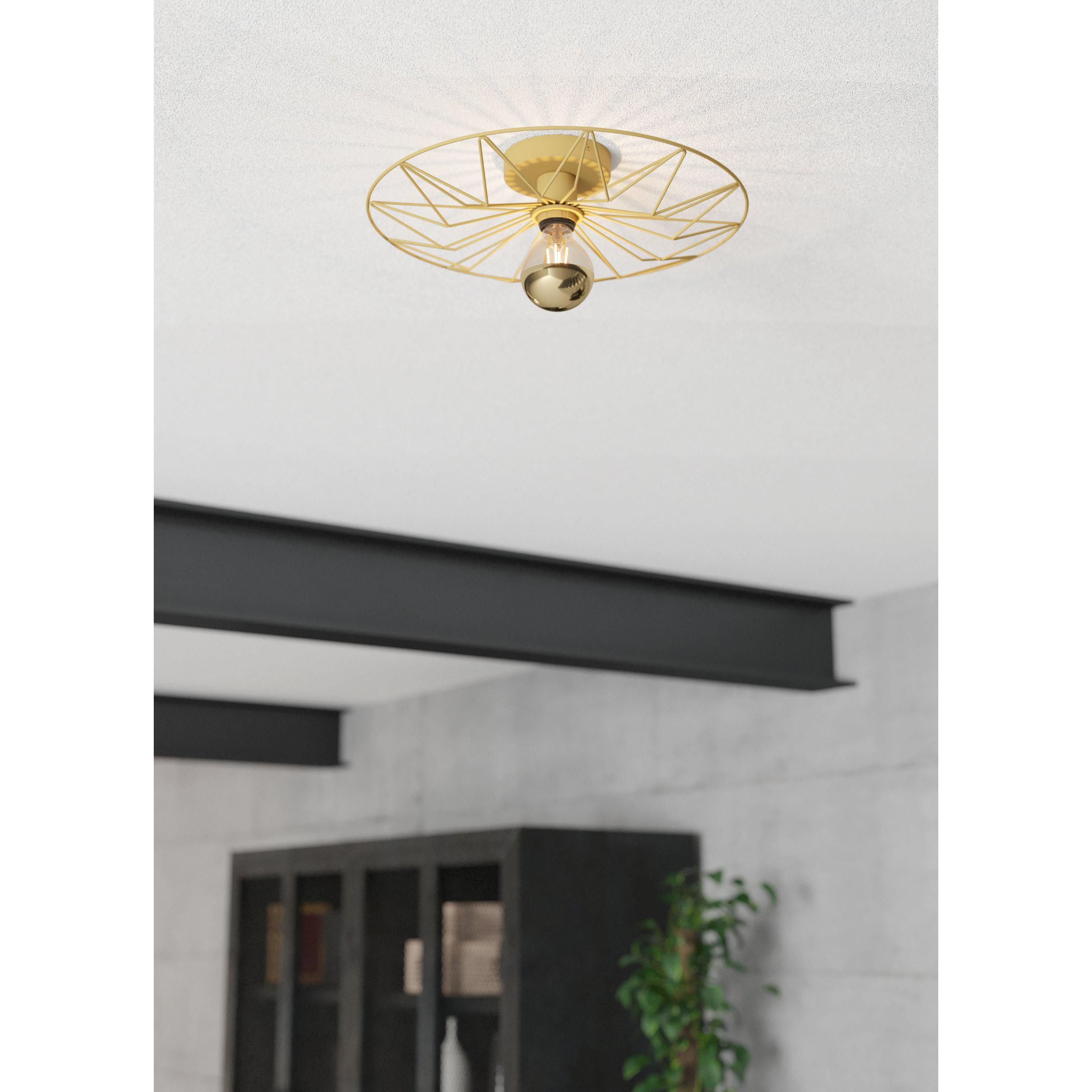Plafonnier CASTANUELO doré Ø42,5cm