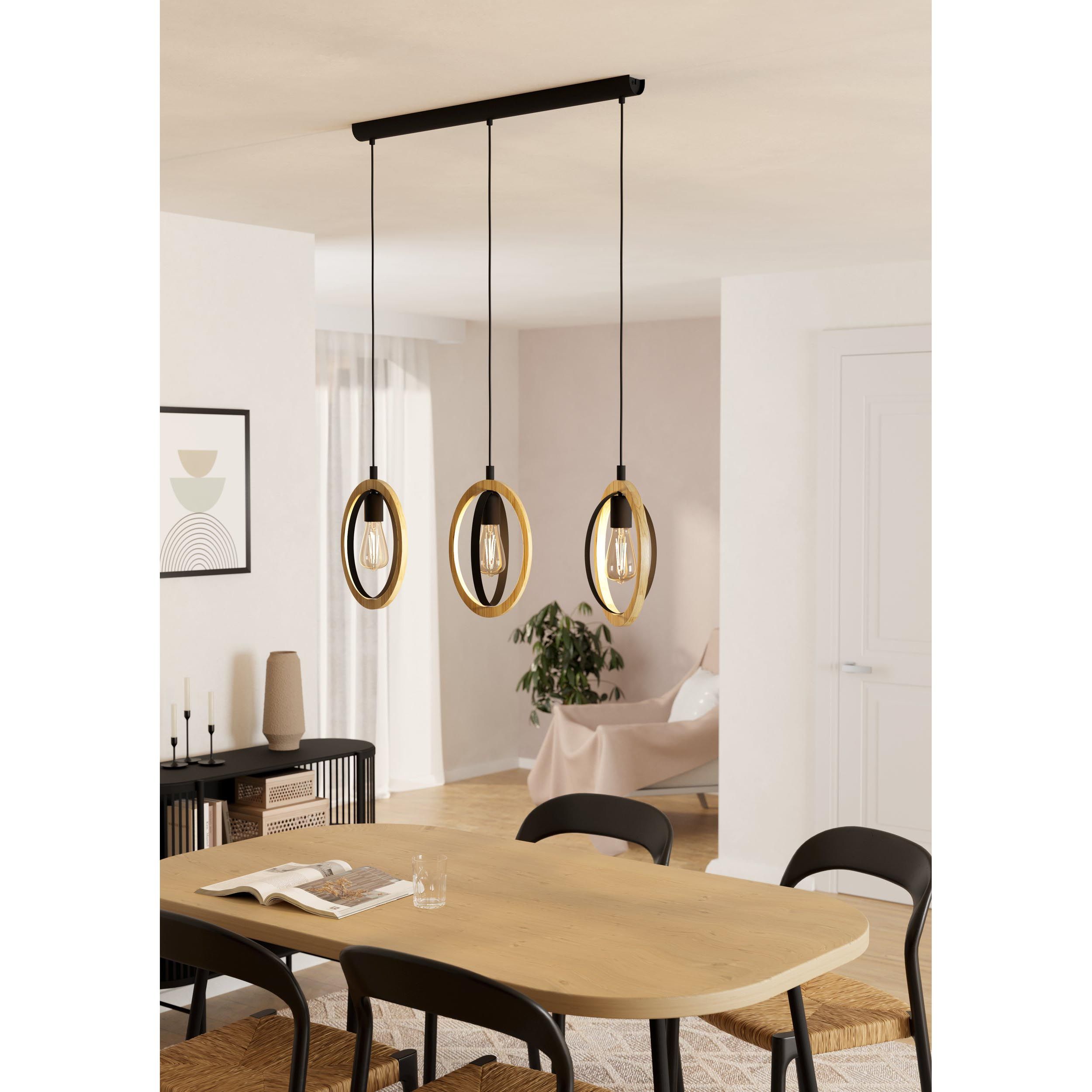 Suspension BASILDON noir Ø50cm