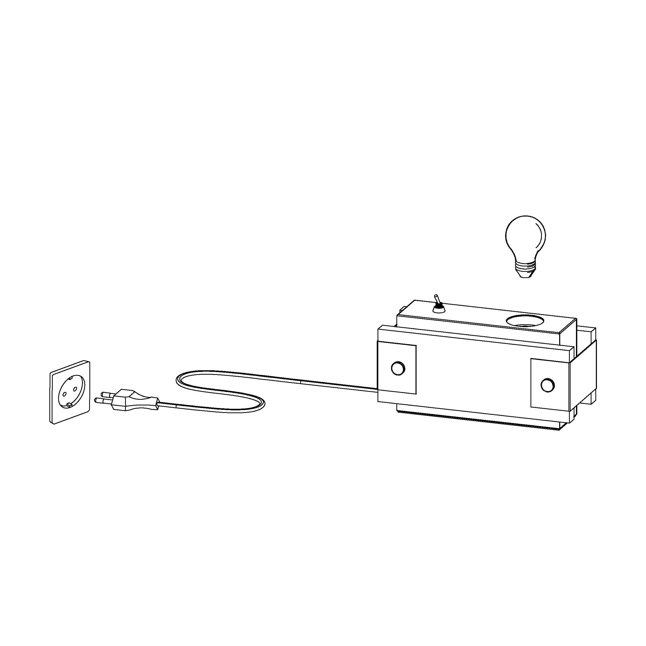 Lampe LAYHAM marron H10cm