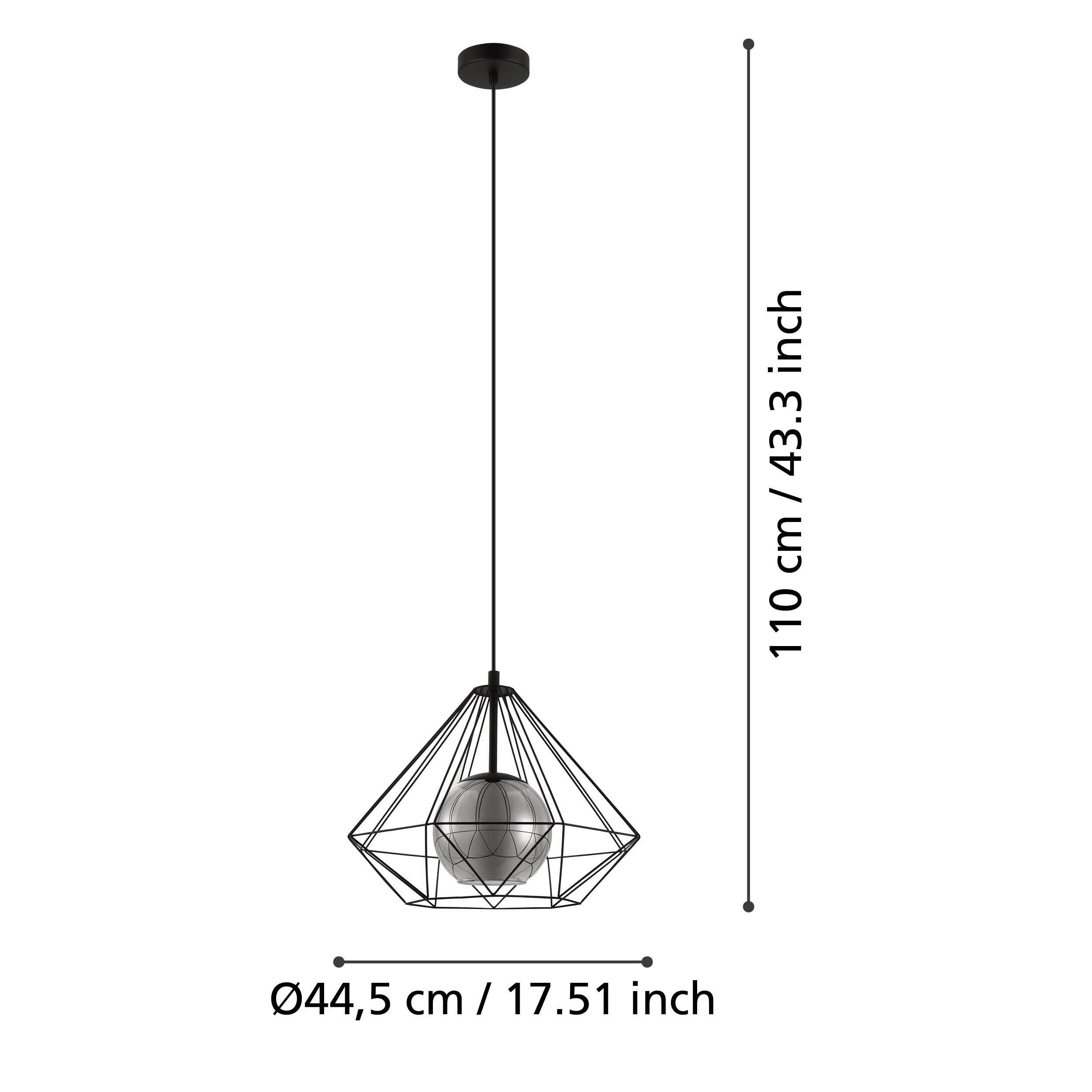 Suspension VERNHAM noir Ø44,5 cm