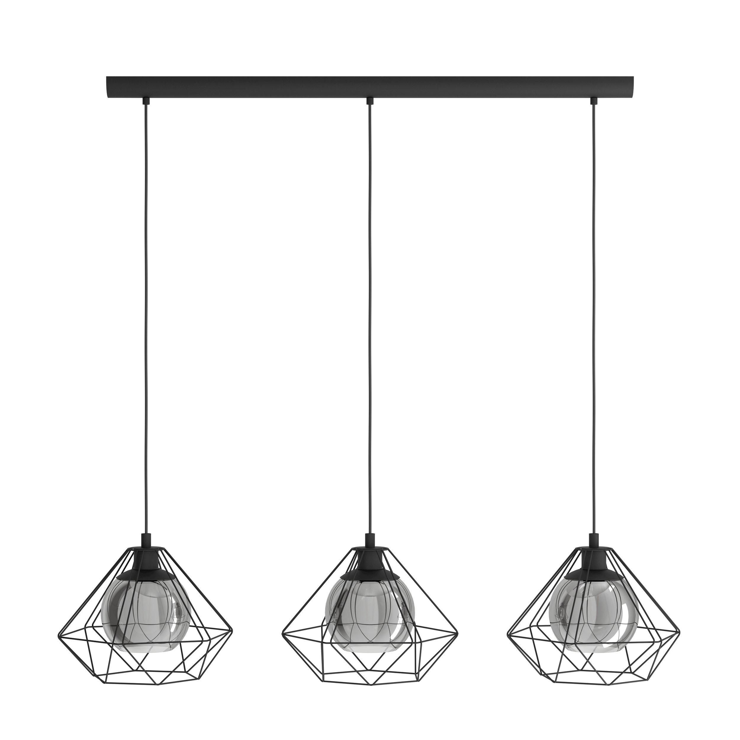 Suspension VERNHAM noir H110cm