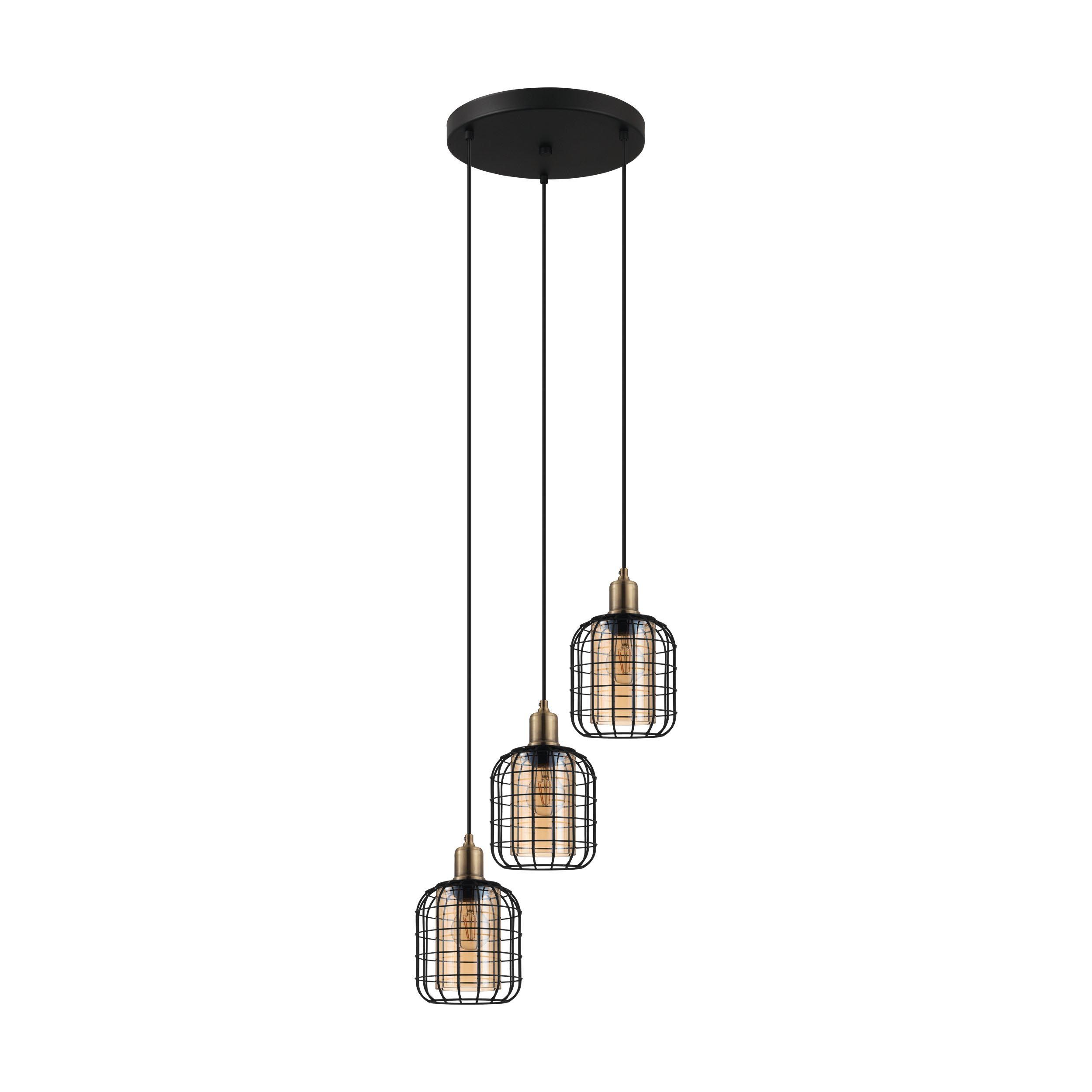 Suspension CHISLE noir Ø42,5 cm