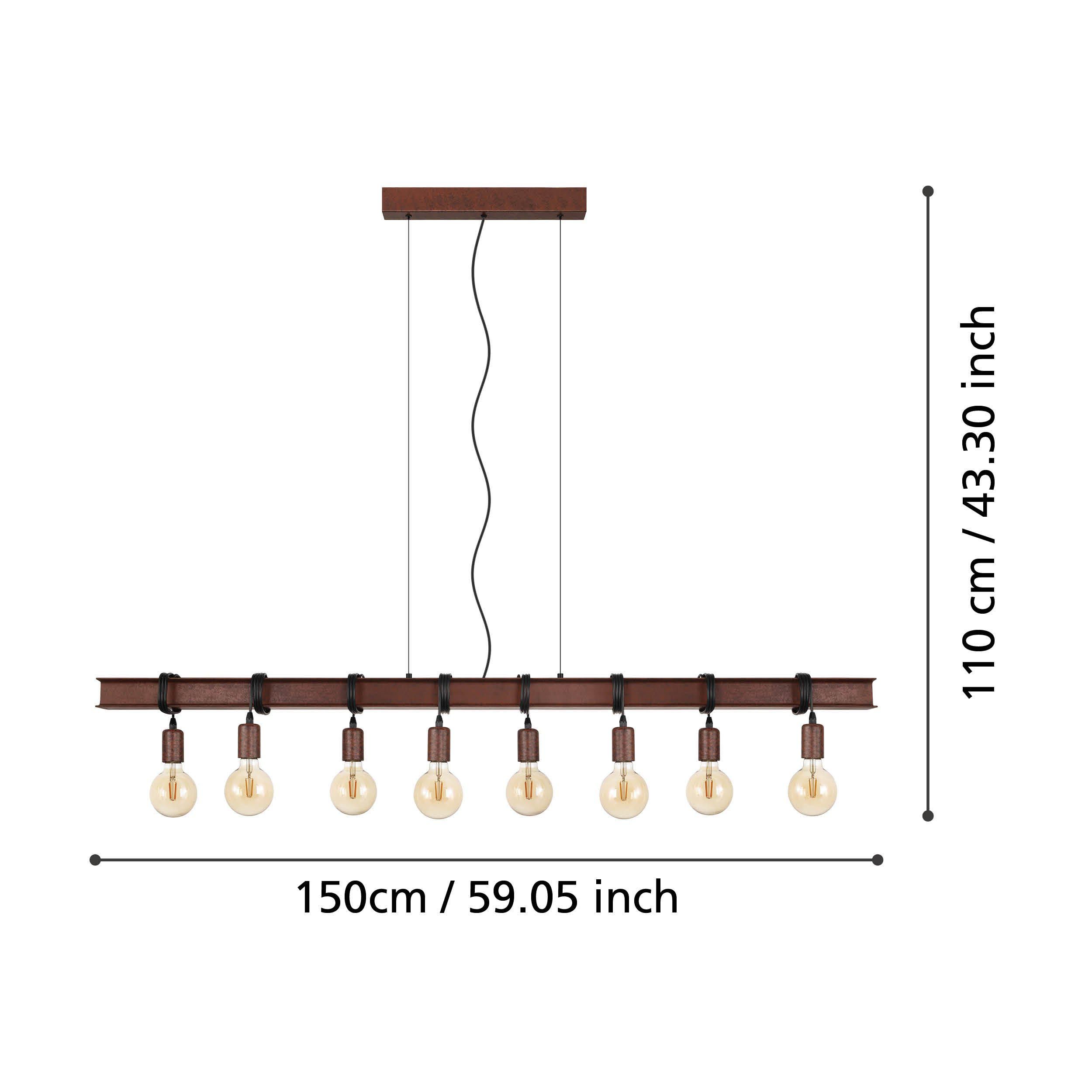 Suspension TOWNSHEND 4 marron L150cm